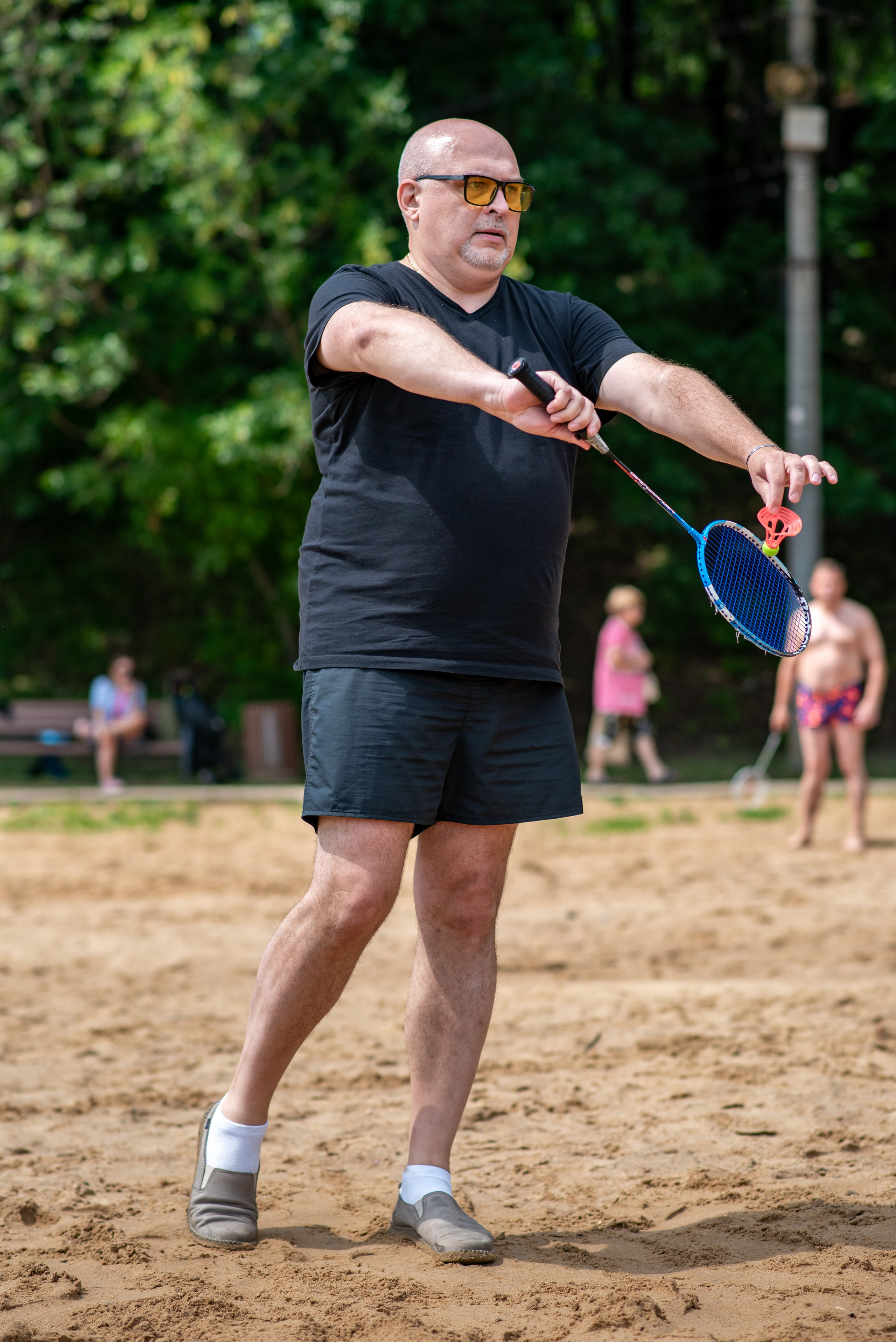 Бадминтон на свежем воздухе. Химки, Московская область. Фотограф Стеценко Наталия. Одинцово, Москва, Московская область
