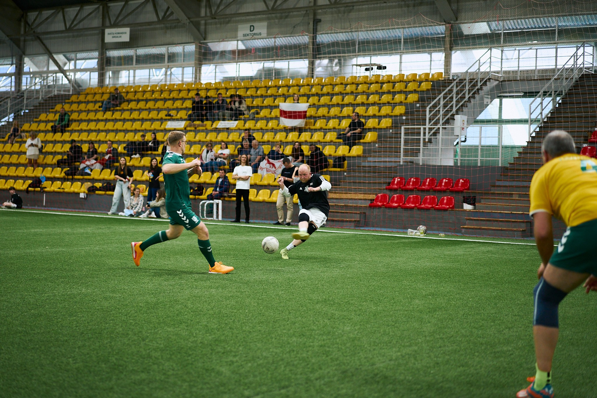 Friendly football match: Seimas of the Republic of Lithuania vs. Sviatlana Tsikhanouskaya’s Office. Photographer in Vilnius