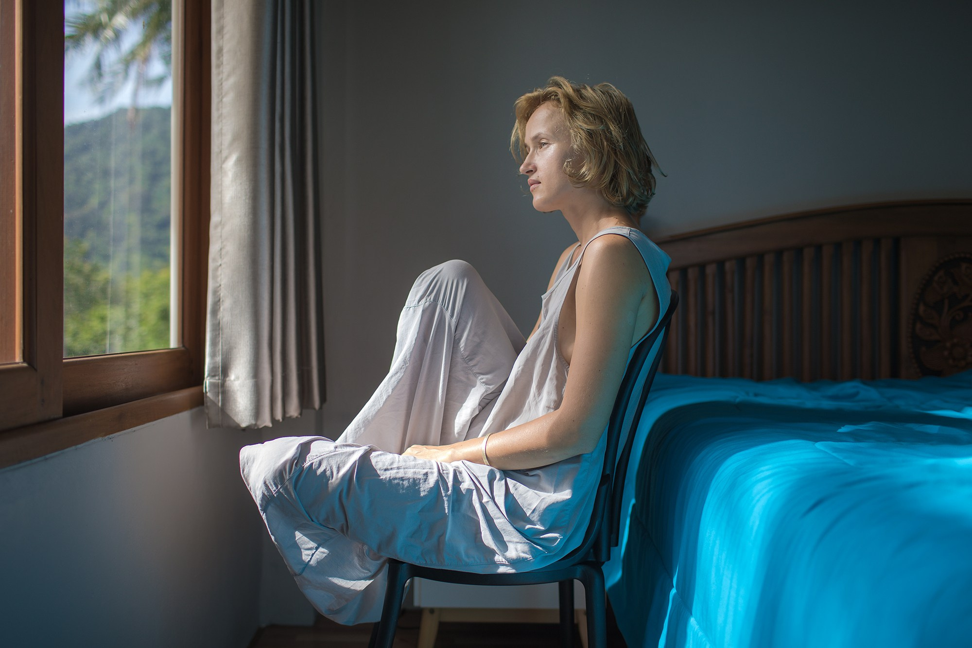 Studio portrait. Documentary and art photographer Alexey Terentyev