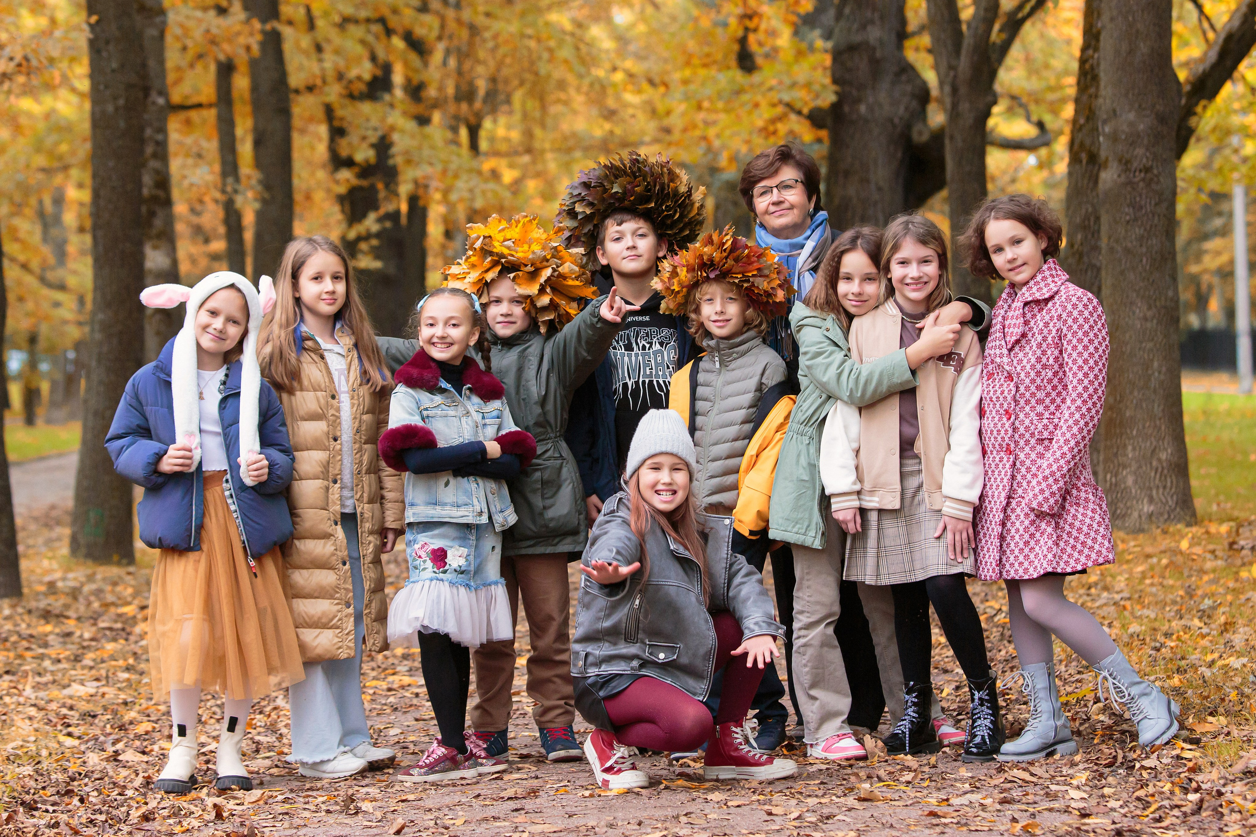 Осень. Начальная школа. Свадебный, семейный, детский фотограф в Санкт-Петербурге