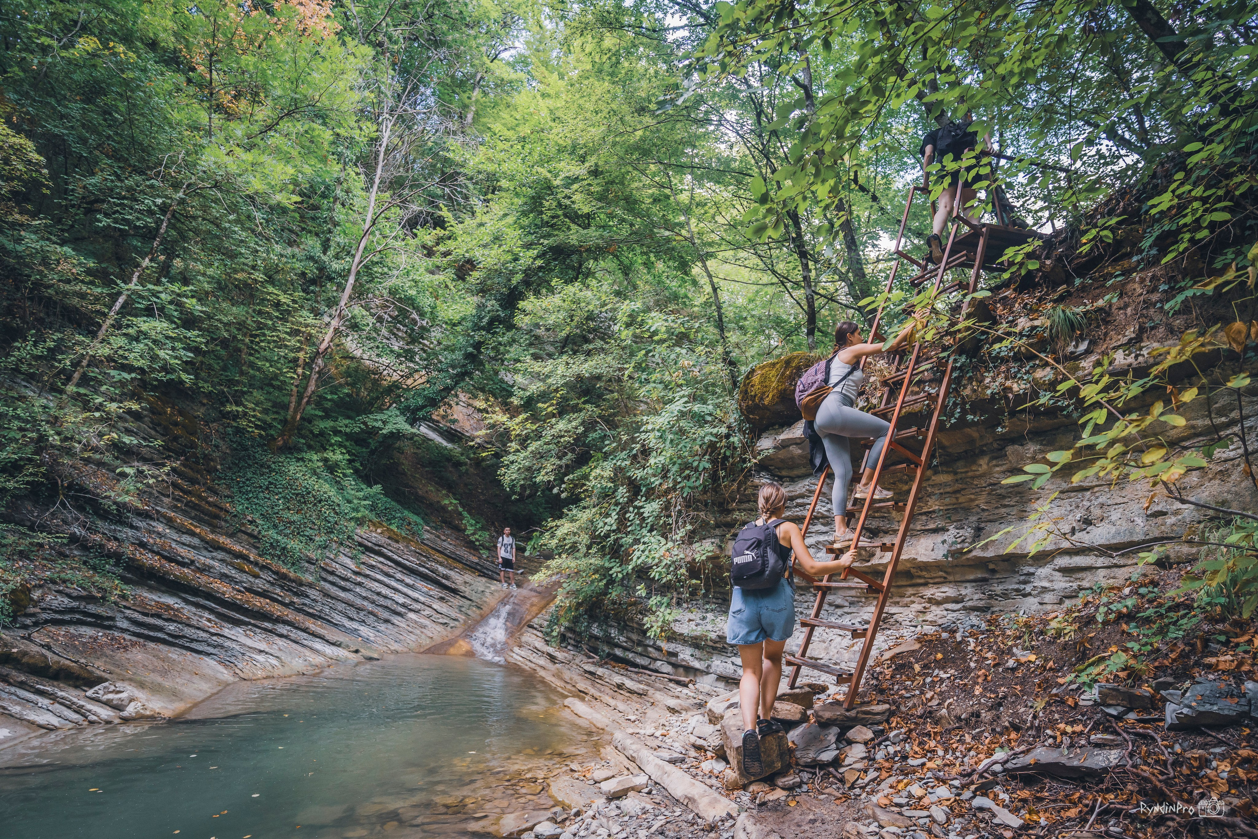 Поход на водопады Куаго с командой Мадьяр 23.07.24. Репортажный фотограф в Краснодаре Рындин Дмитрий
