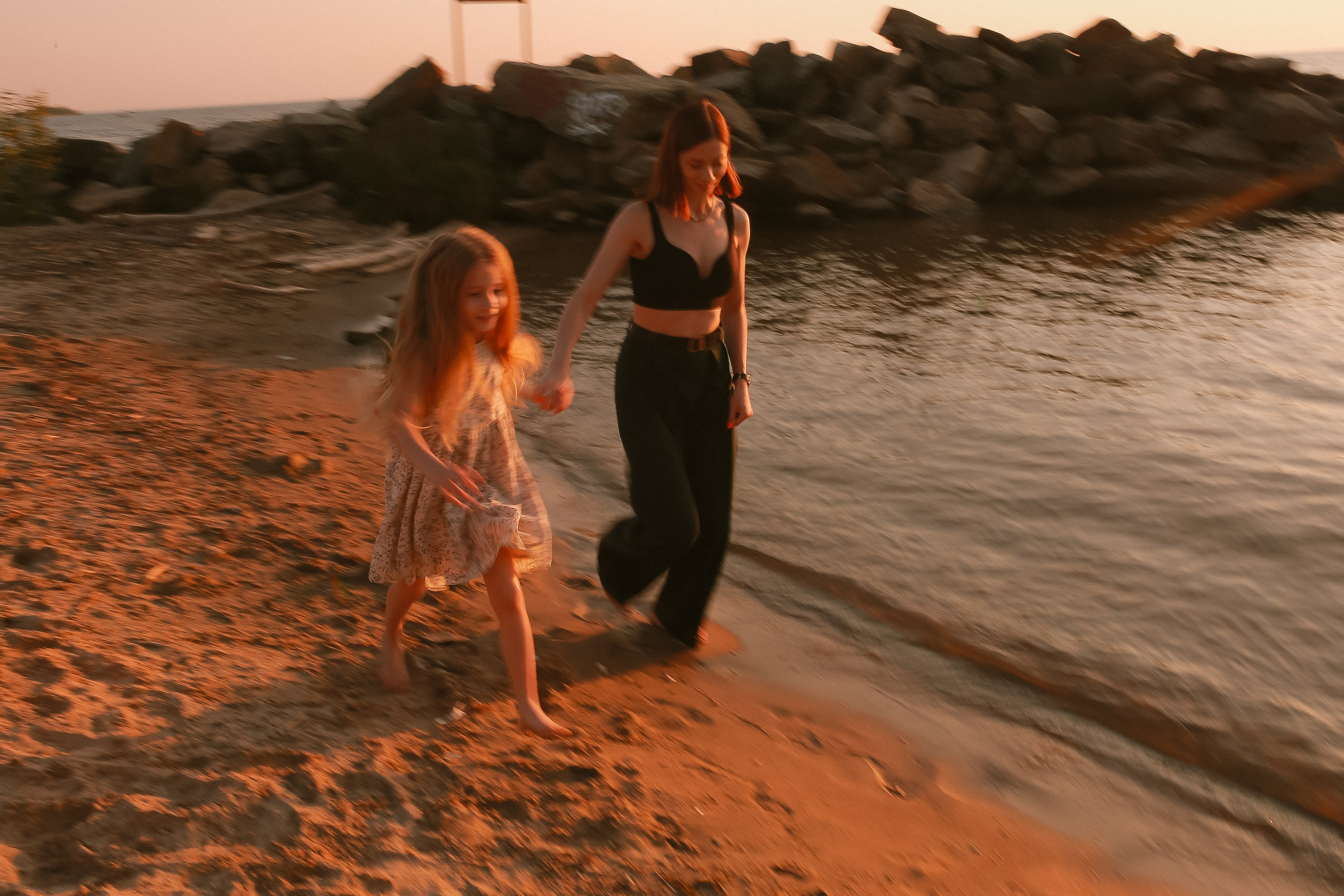 На закате. Семейный фотограф в Новосибирске Екатерина Сафронова