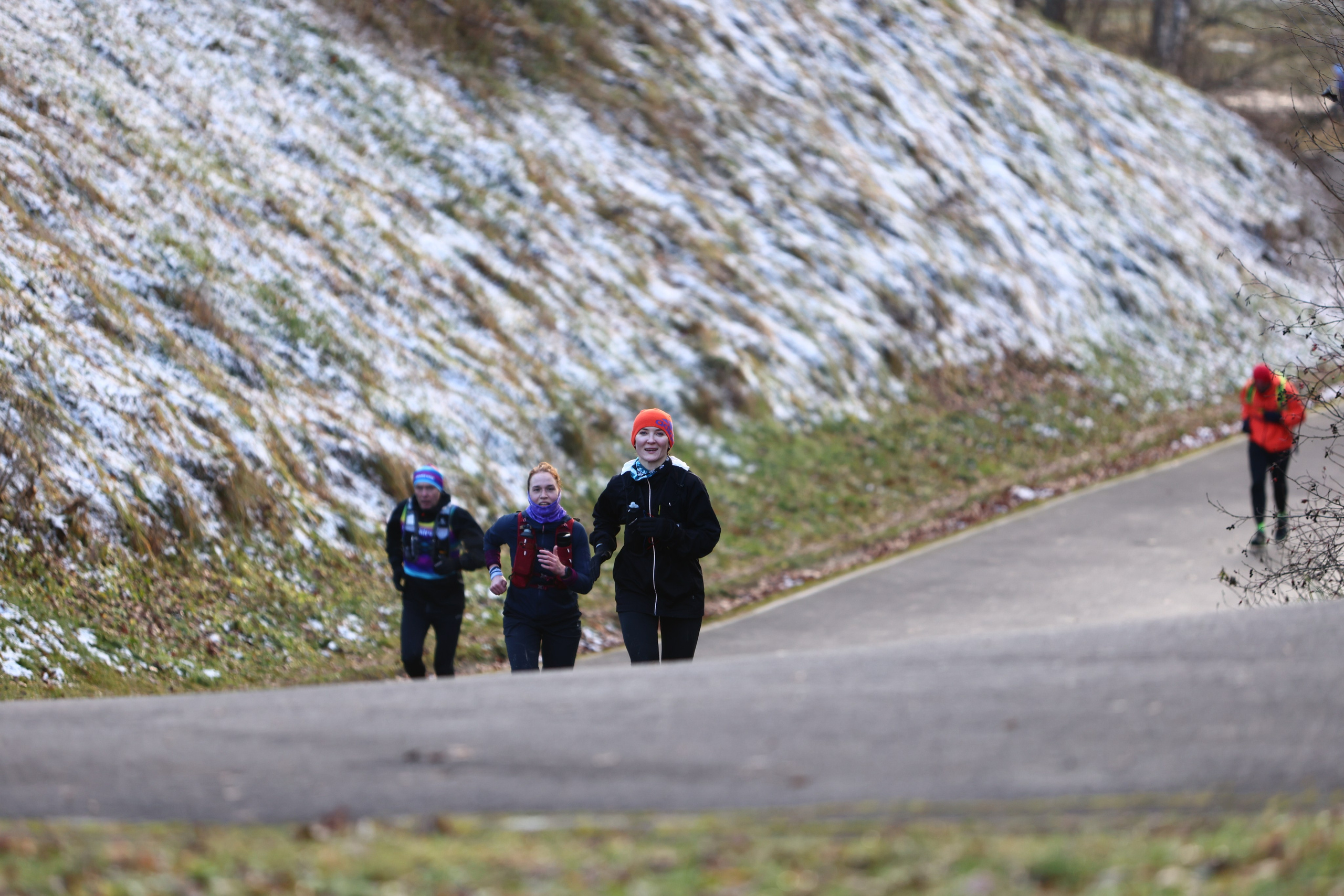 Два лепестка Химкинского марафона у дома, 23.11.25. Фотограф Сергей Ловкий
