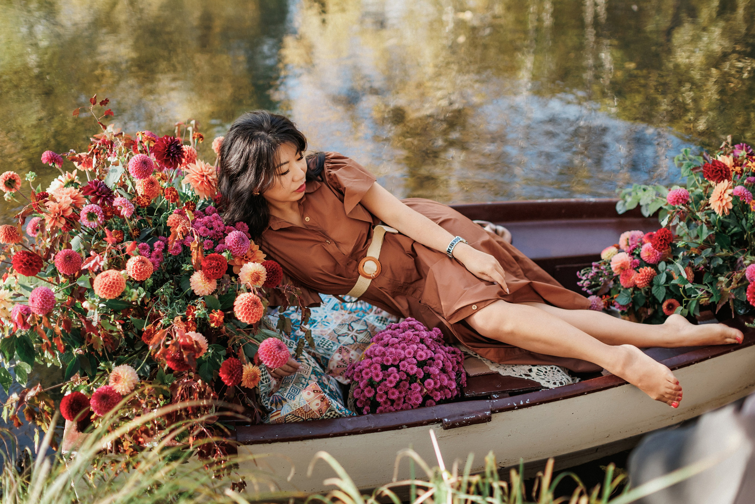 Фотопроект «Лодка в цветах». Свадебный, семейный и детский фотограф в городе Партизанск, Находка