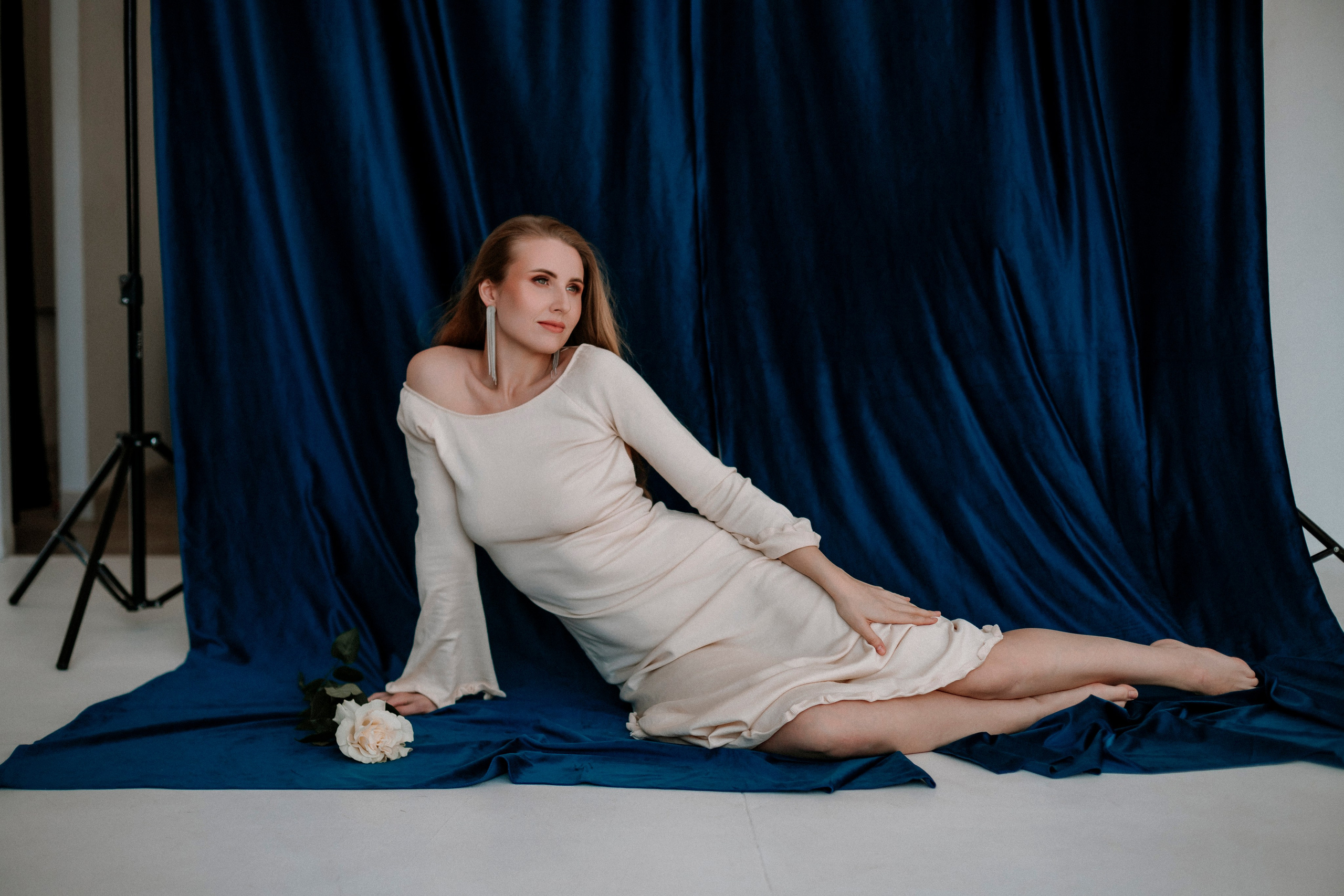 Съемка в тканях, Анастасия. Фотограф Калуга