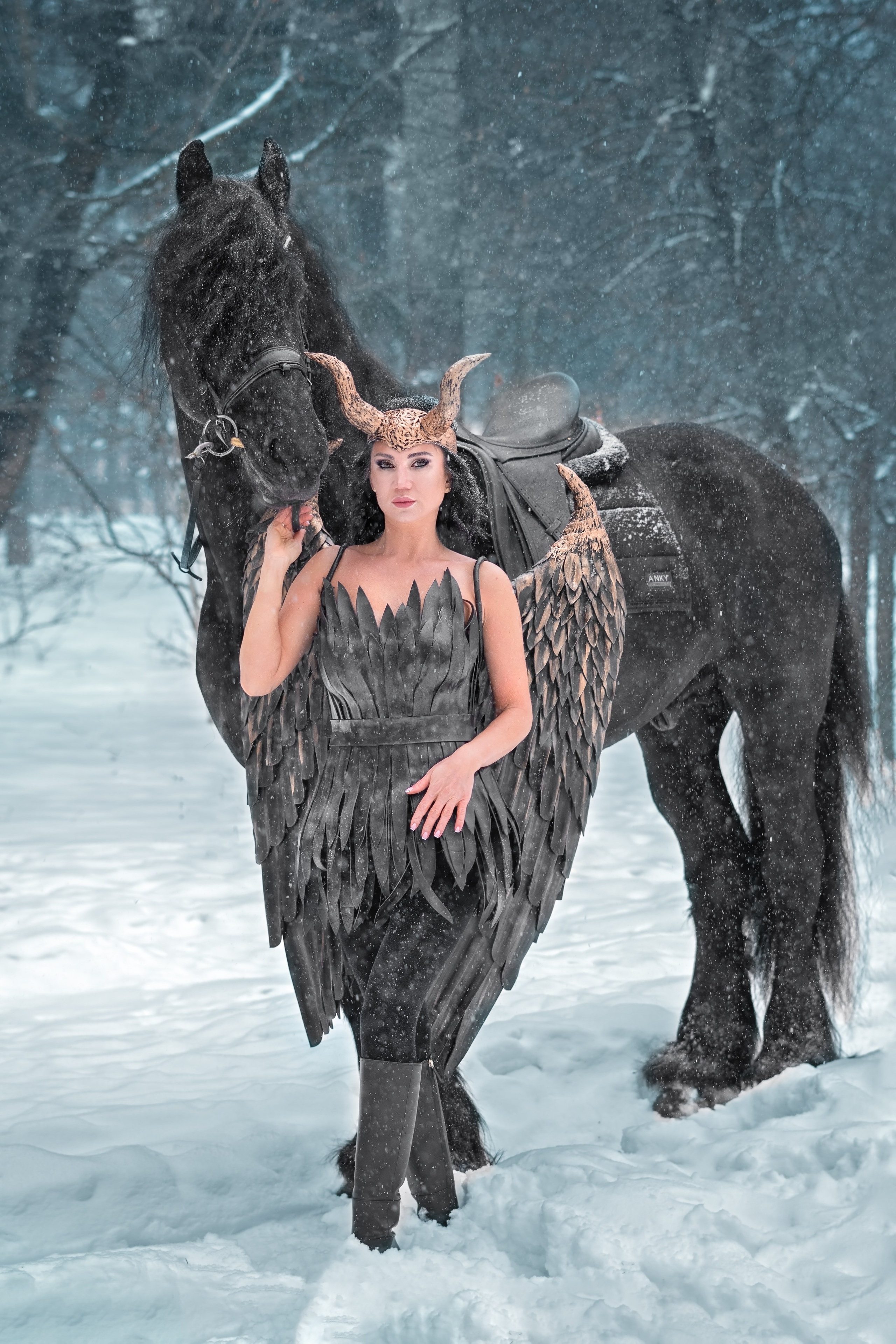 Фотосессия с лошадьми и съемки с конем в Москве от фотографа Елены Жмельковой