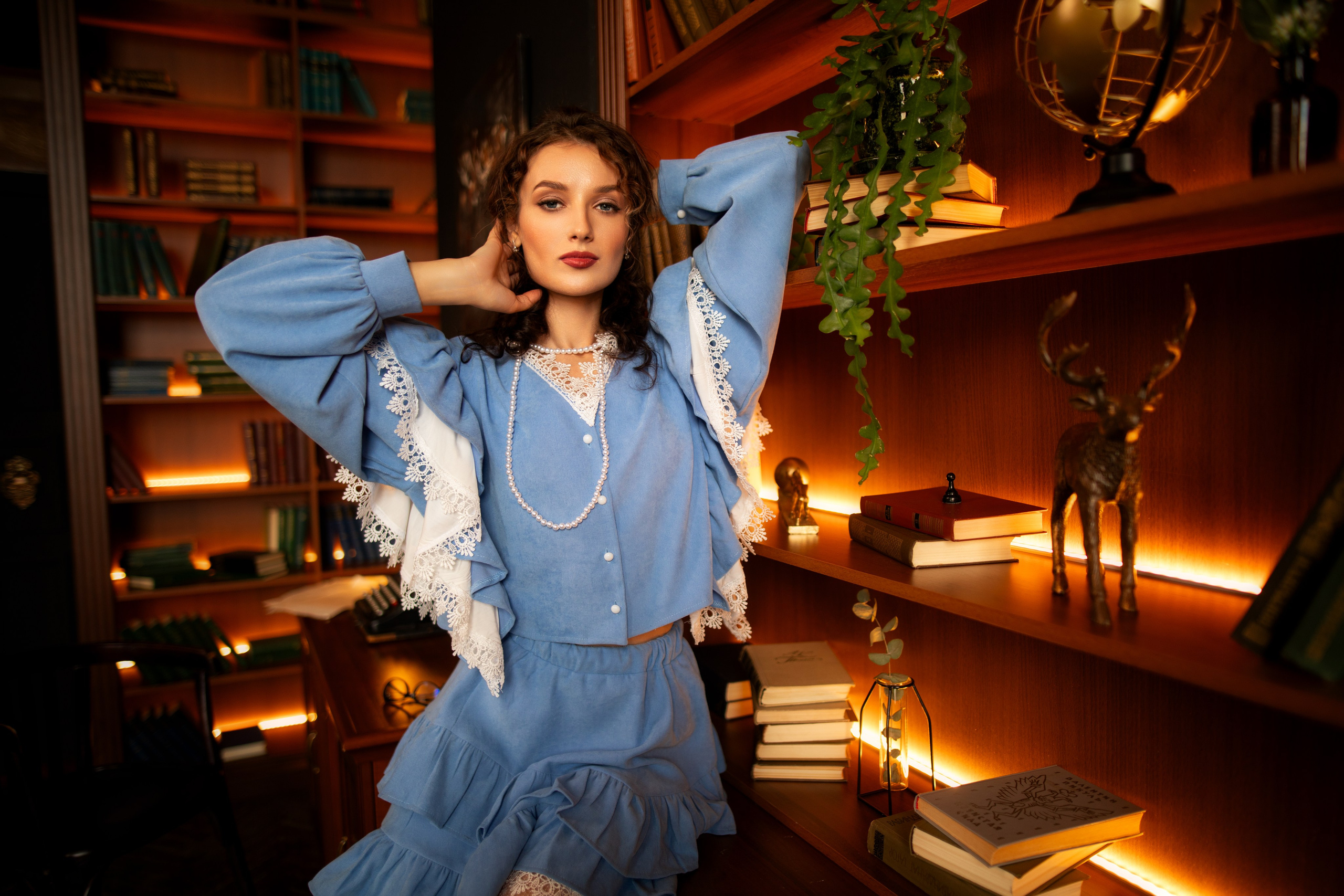 Фотосет с Анастасией в интерьере в формате «Я красивая». Дмитрий Шульгин, портретный фотограф в Воронеже