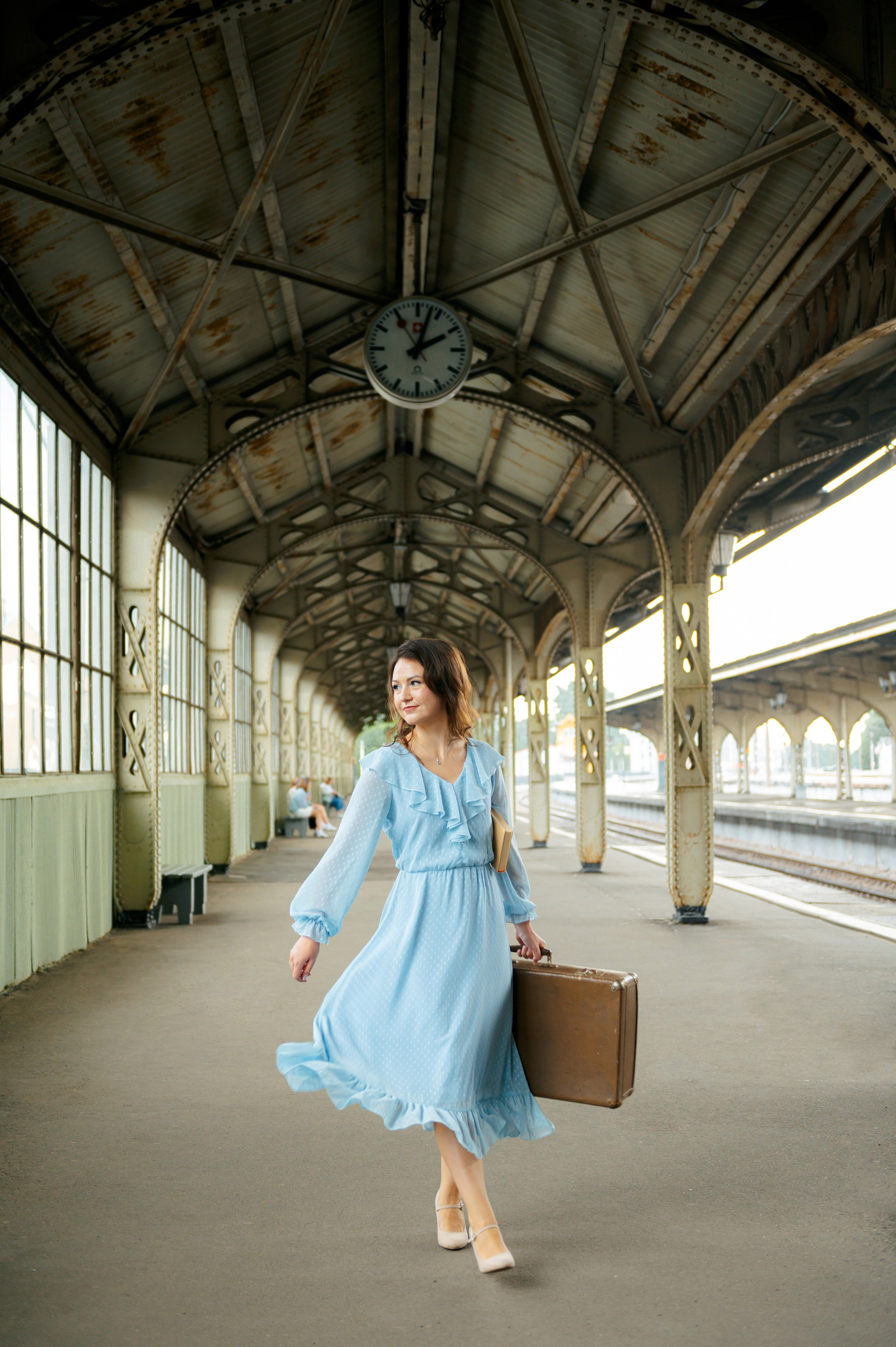 Фотосессия на вокзале. Анна Боровикова, фотограф Пушкино