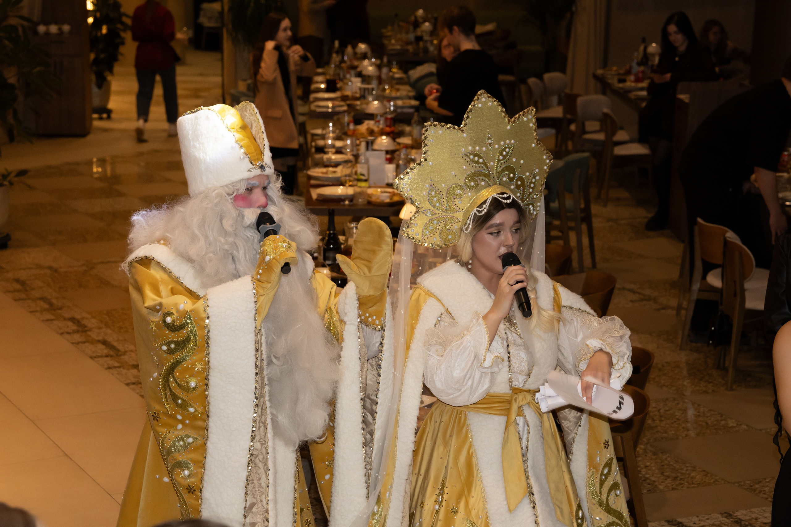 Новогодний корпоратив Альфа-Банк, ресторан Журавли