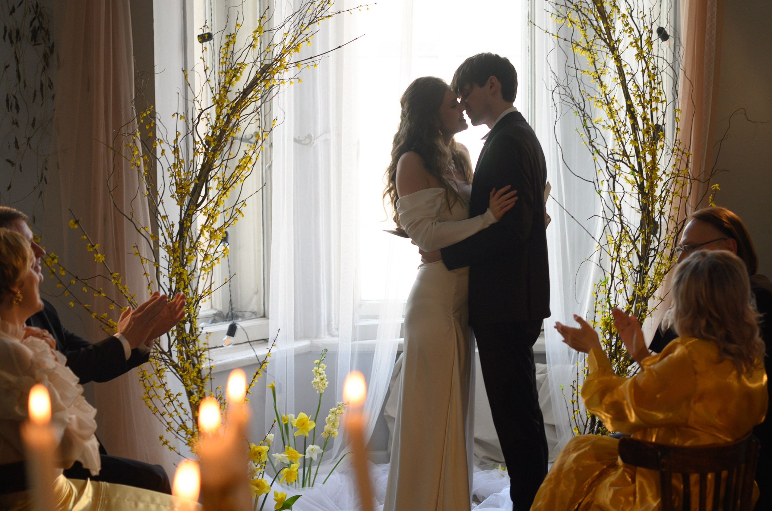 Питерский свадебный ужин и крыши…). Свадебный фотограф Тюмень Анастасия Битная