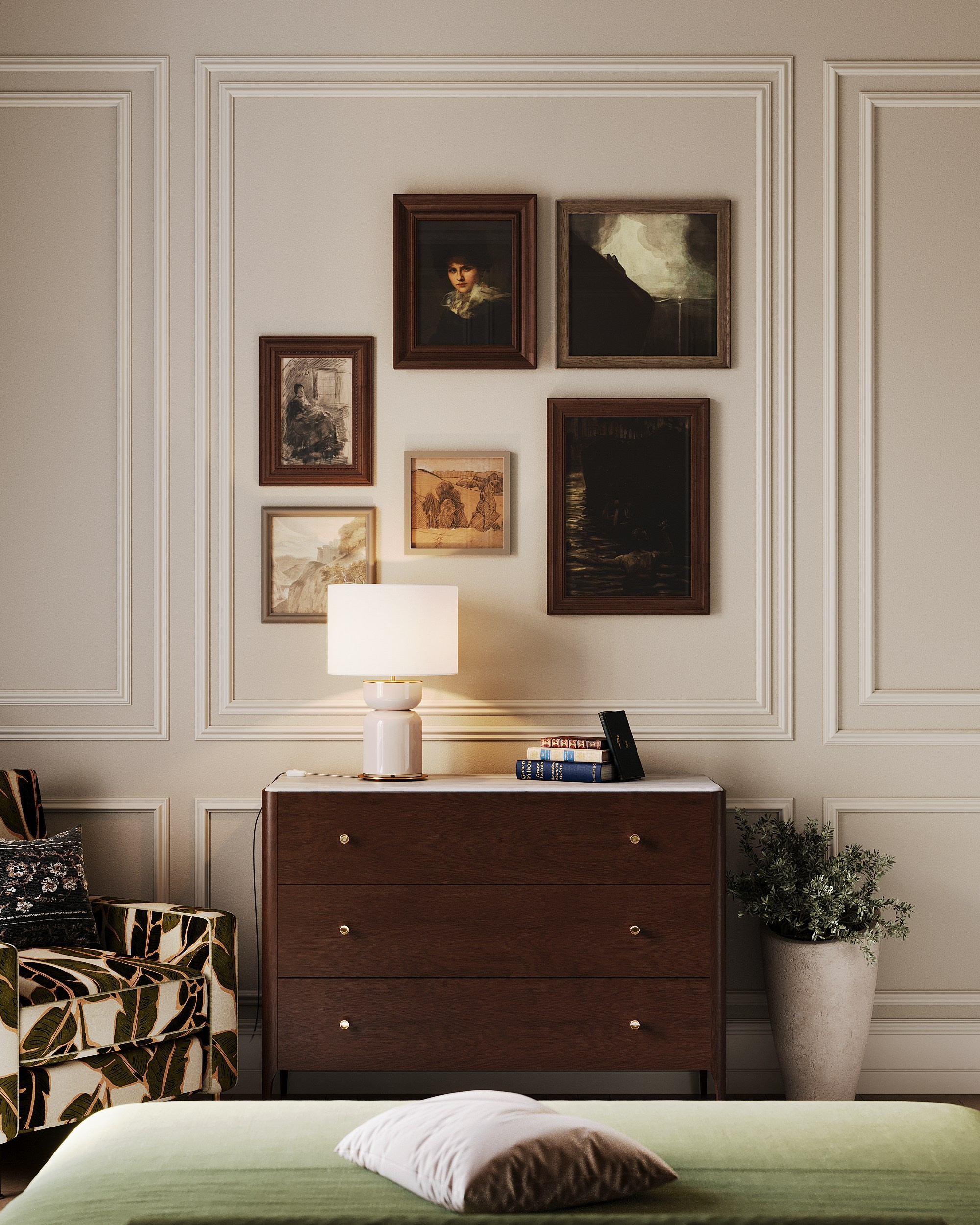 18 m² СПАЛЬНЯ. 3d визуализатор