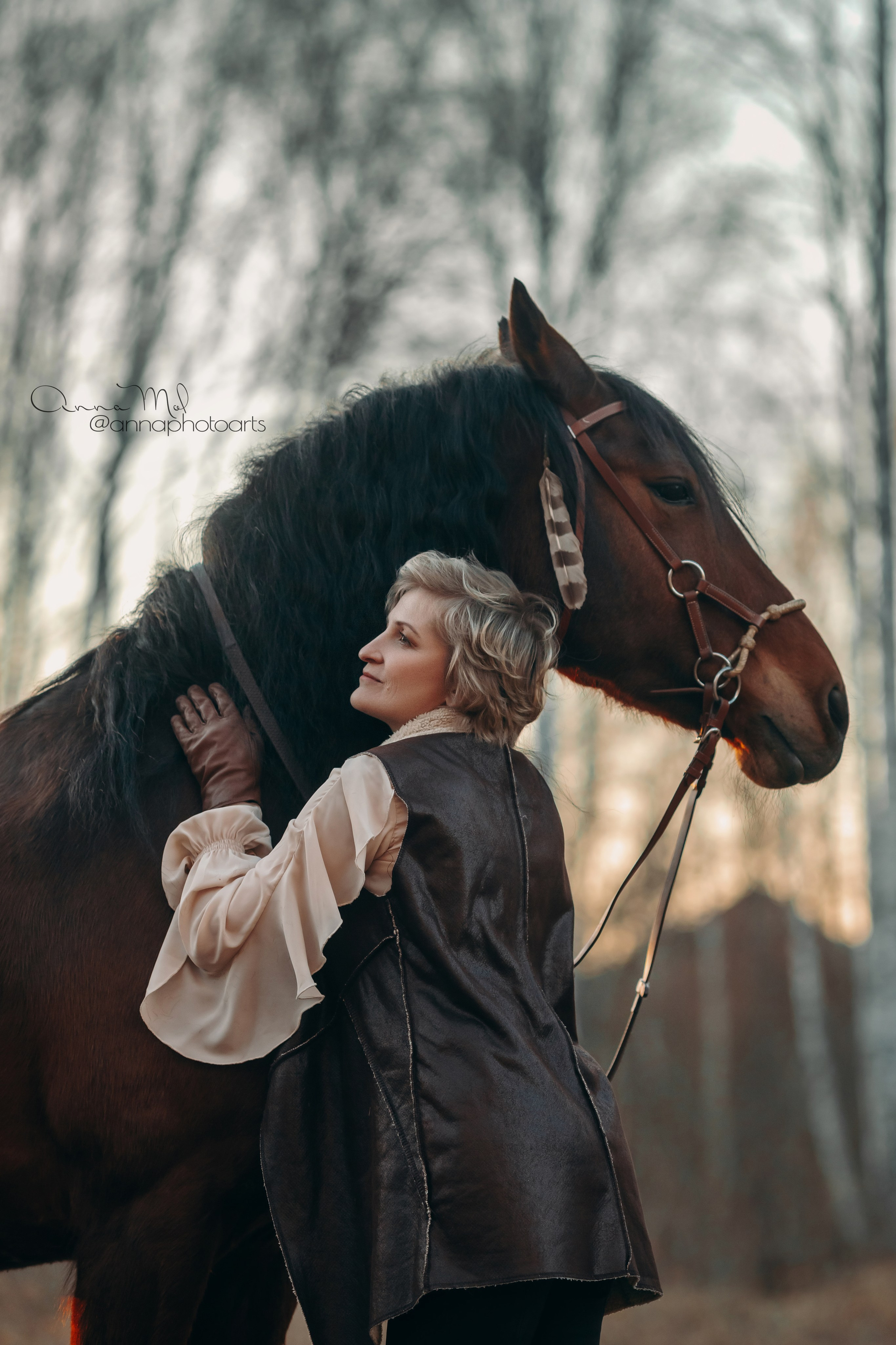 Наталья и Талисман. Анна Молчанова конный фотограф в Тюмени | фотосессии с лошадьми Тюмень