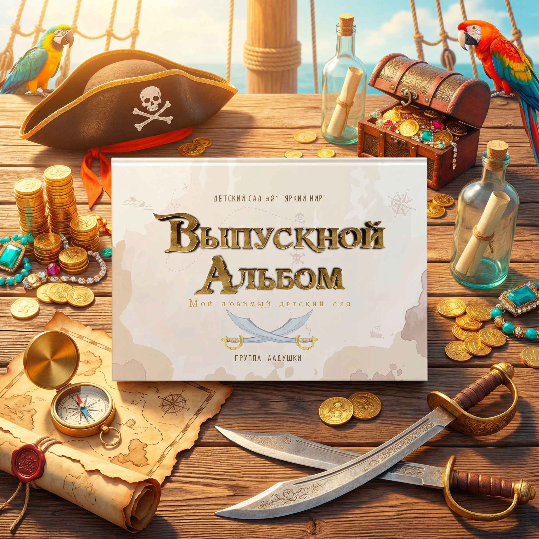 028 Pirate. Дизайны, psd шаблоны школьных и выпускных альбомов и обложек