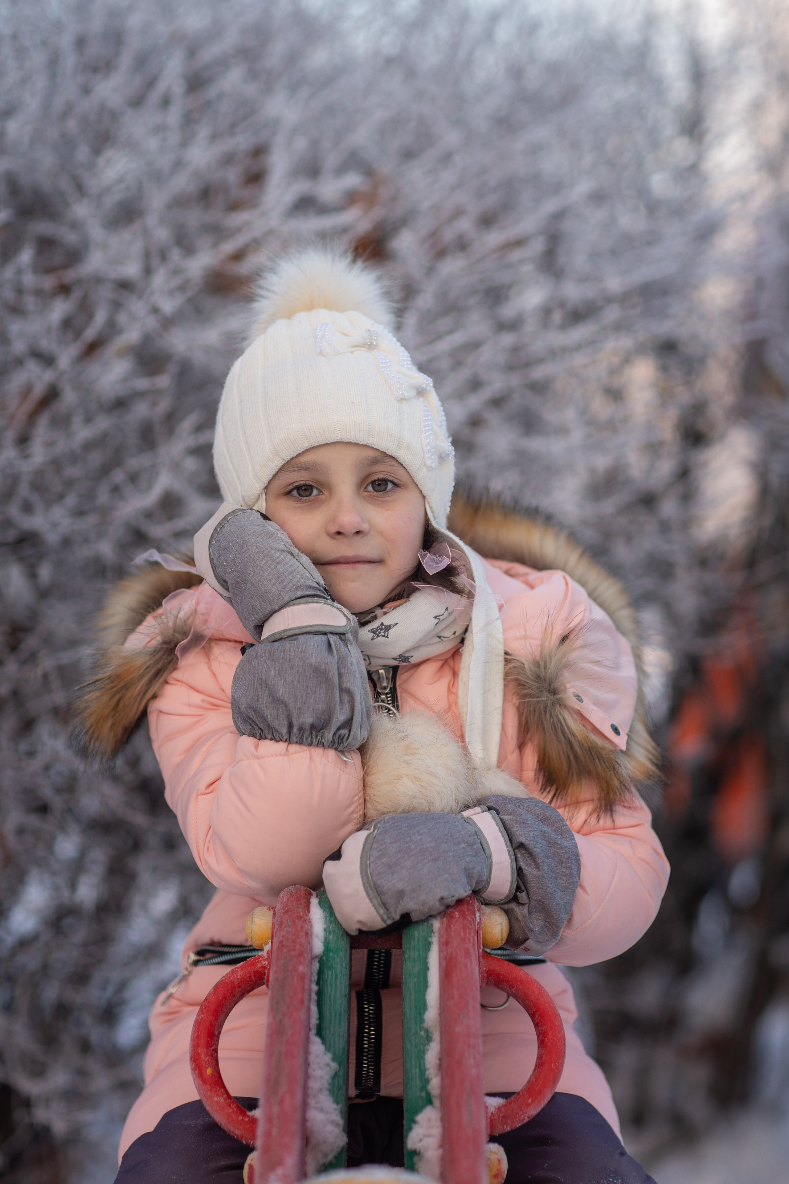 День в саду_ЗИМА_2023 год. Семейный фотограф в Санкт-Петербурге
