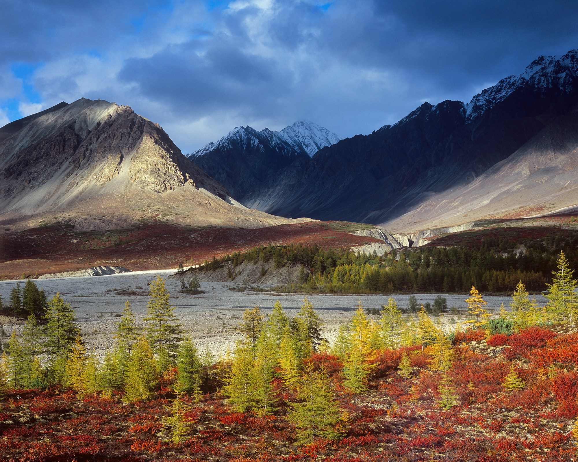 Место слияния рек Ниткан и Снежник. Слайд 6х7. 016M-23-08