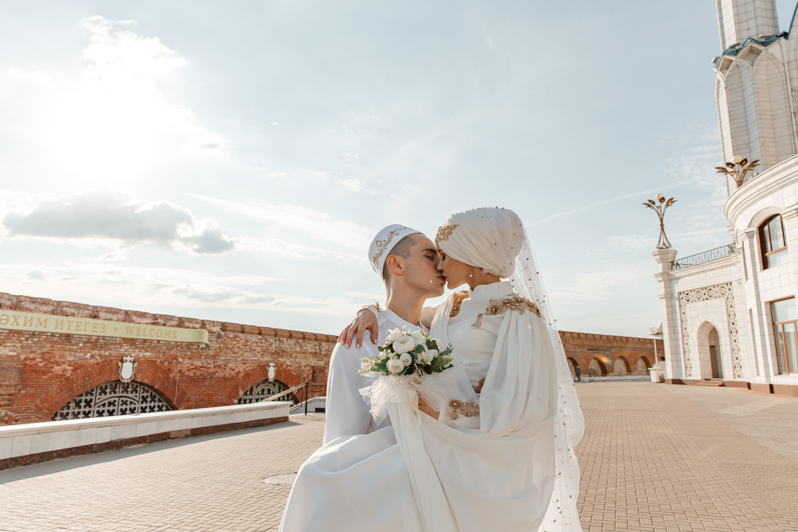 Хаким Алина Кул Шариф прогулка. Свадебный фотограф в Казани, РТ, РФ Миннуллин Динар