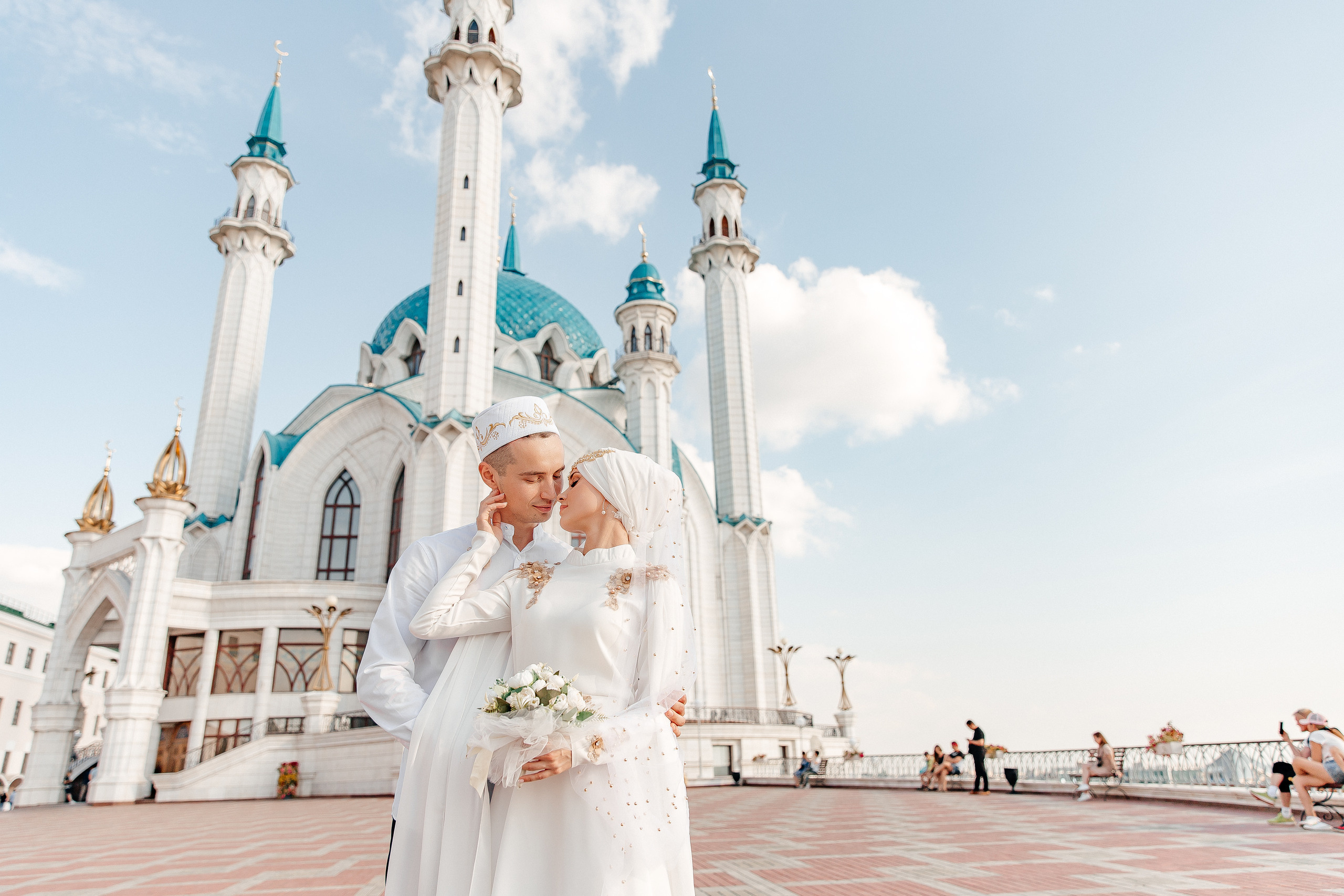 Хаким Алина Кул Шариф прогулка. Свадебный фотограф в Казани, РТ, РФ Миннуллин Динар