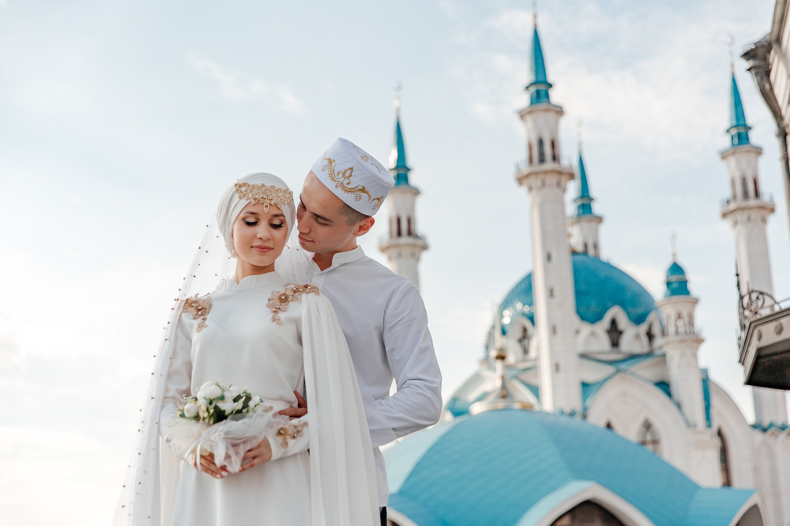 Хаким Алина Кул Шариф прогулка. Свадебный фотограф в Казани, РТ, РФ Миннуллин Динар