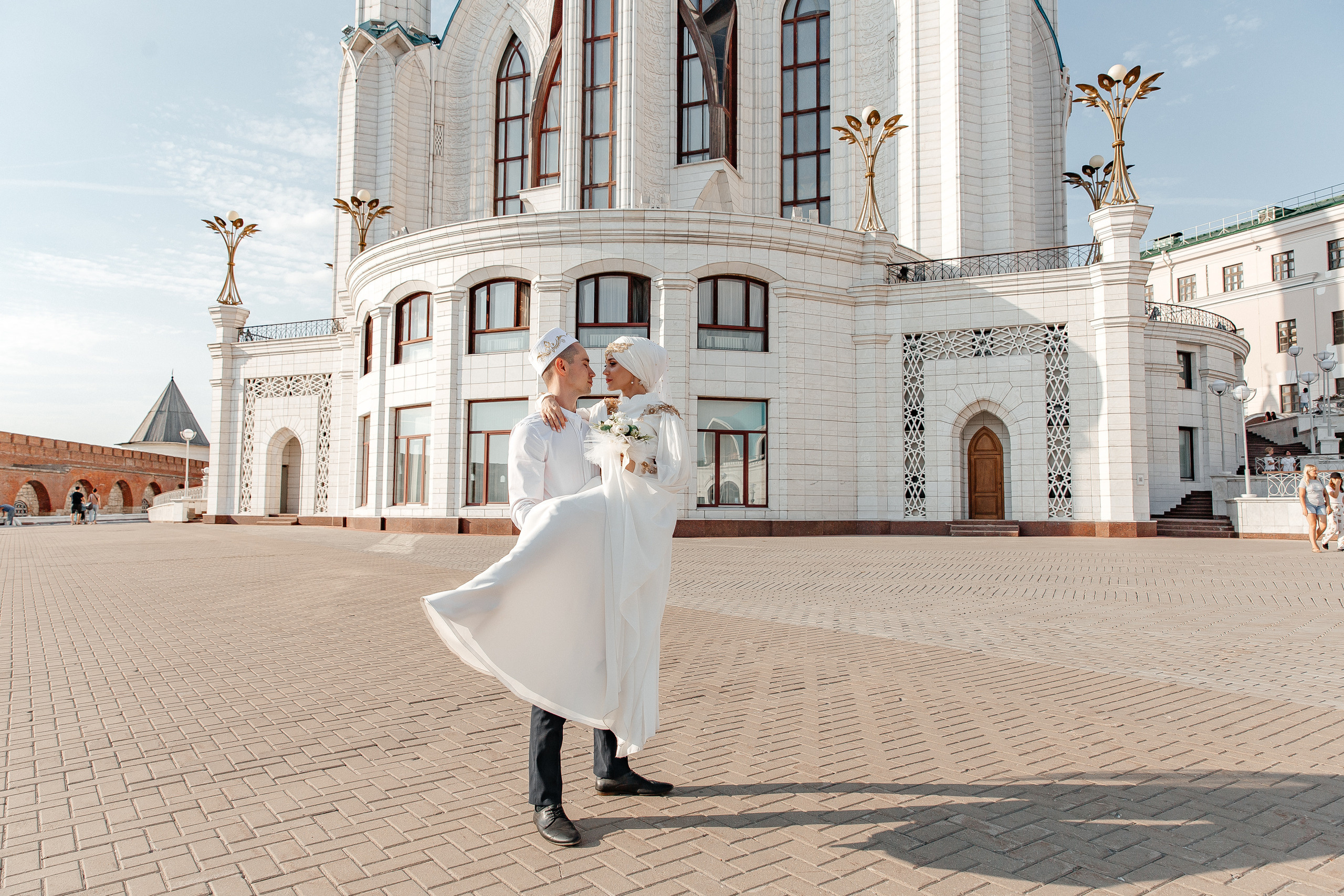 Хаким Алина Кул Шариф прогулка. Свадебный фотограф в Казани, РТ, РФ Миннуллин Динар