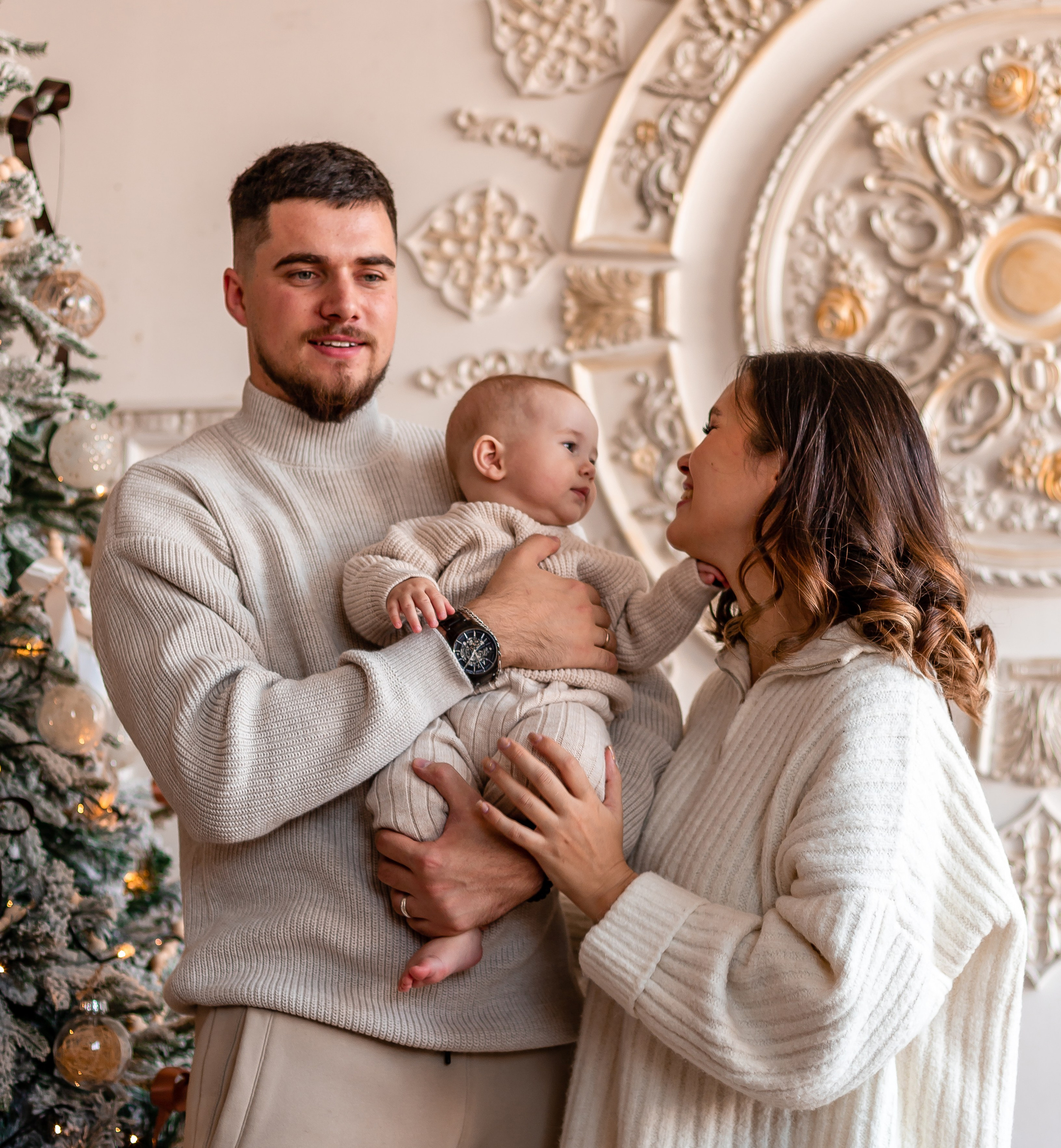 Семейная Новогодняя фотосессия. Семейный и детский фотограф в Хабаровске Алевтина Проскурякова