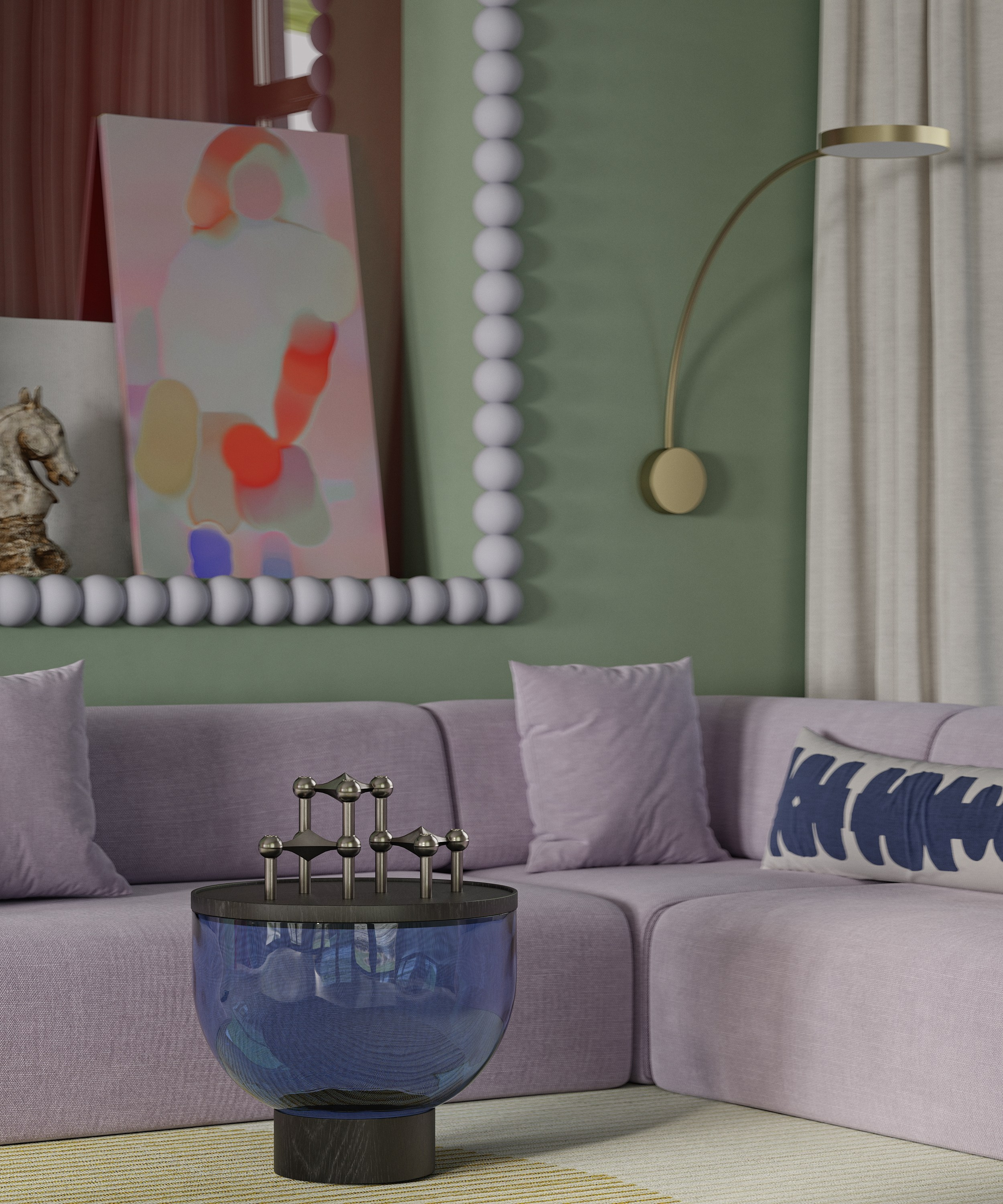 Spring dinning | Design by Lake and Walls. Interior visualisation | avocado.render