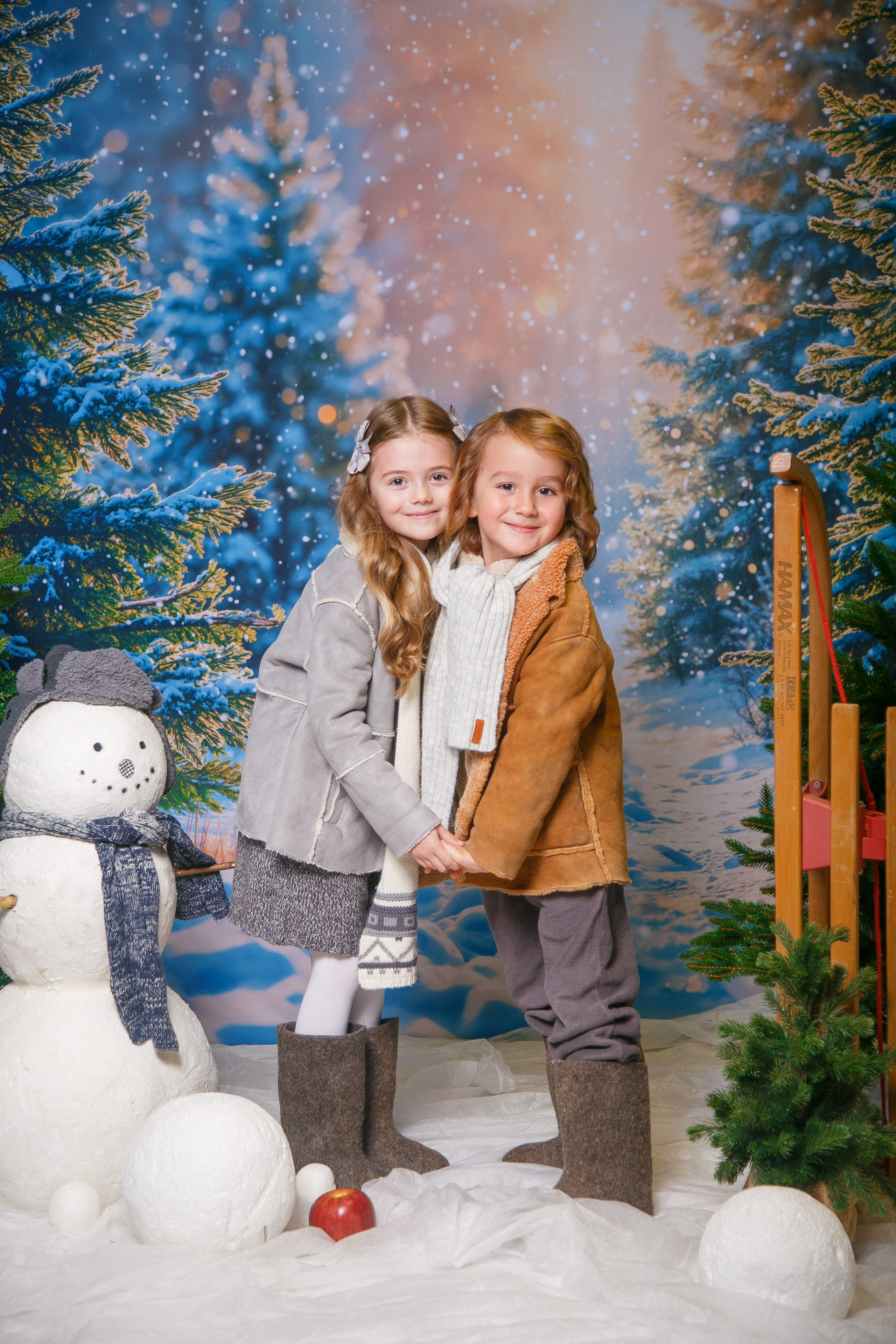 Зимний лес. Детская фотостудия Москва