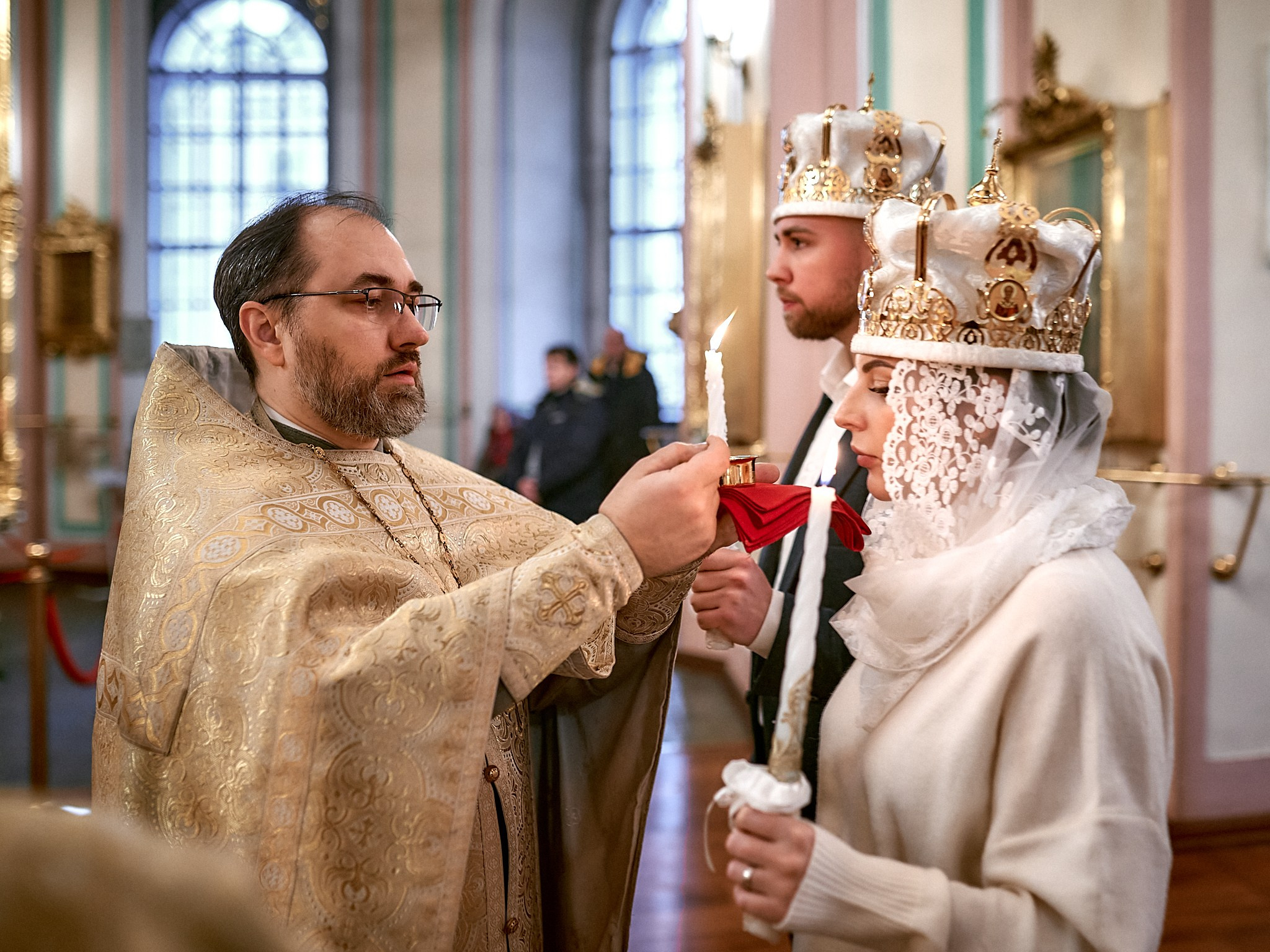 Венчание Артёма и Екатерины | Владимирский собор. Свадебный фотограф в Санкт-Петербурге Славин Денис