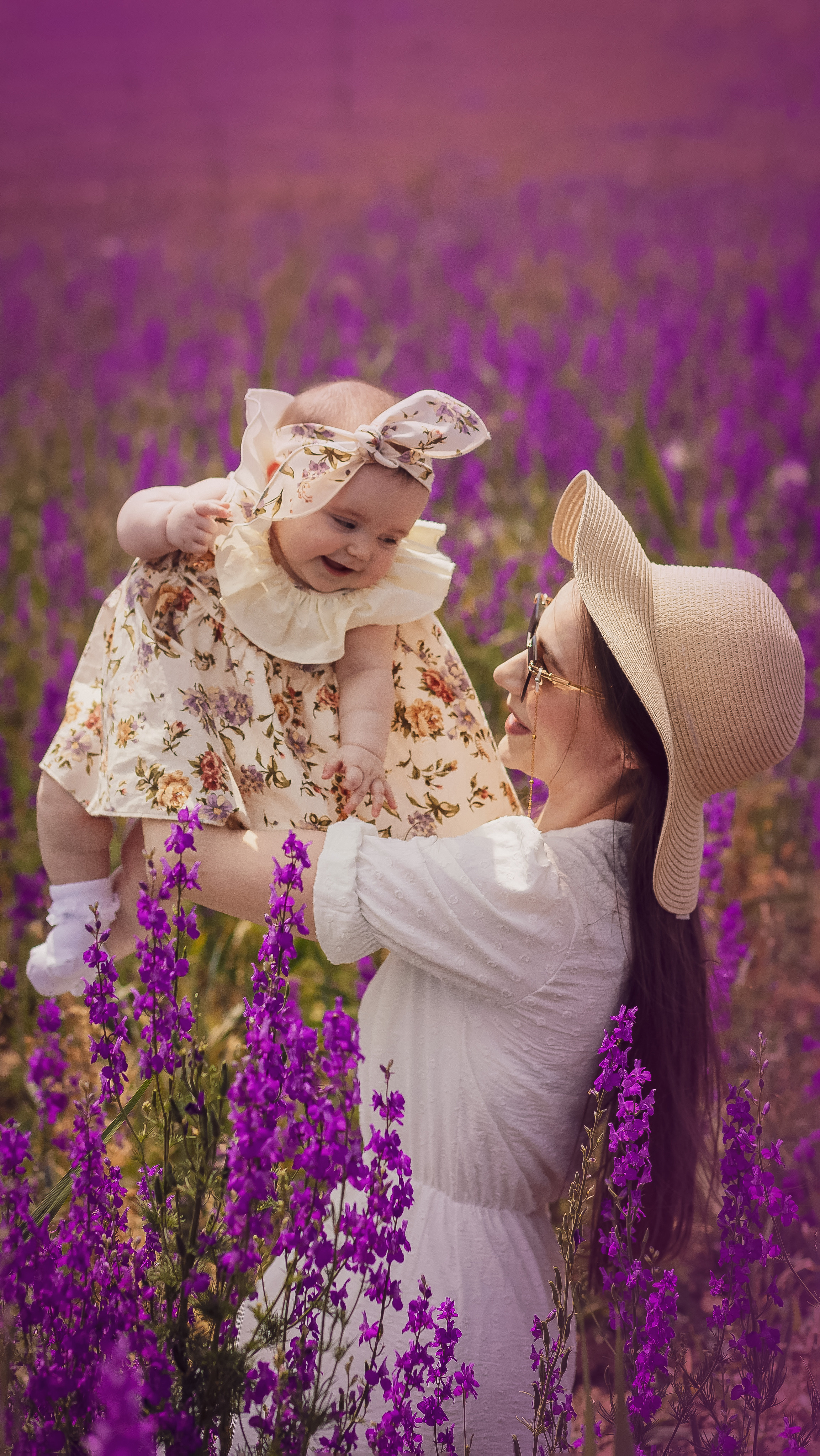В фиолетовом поле. Свадебный и семейный фотограф в Каспийске Алёна Нурмагомедова