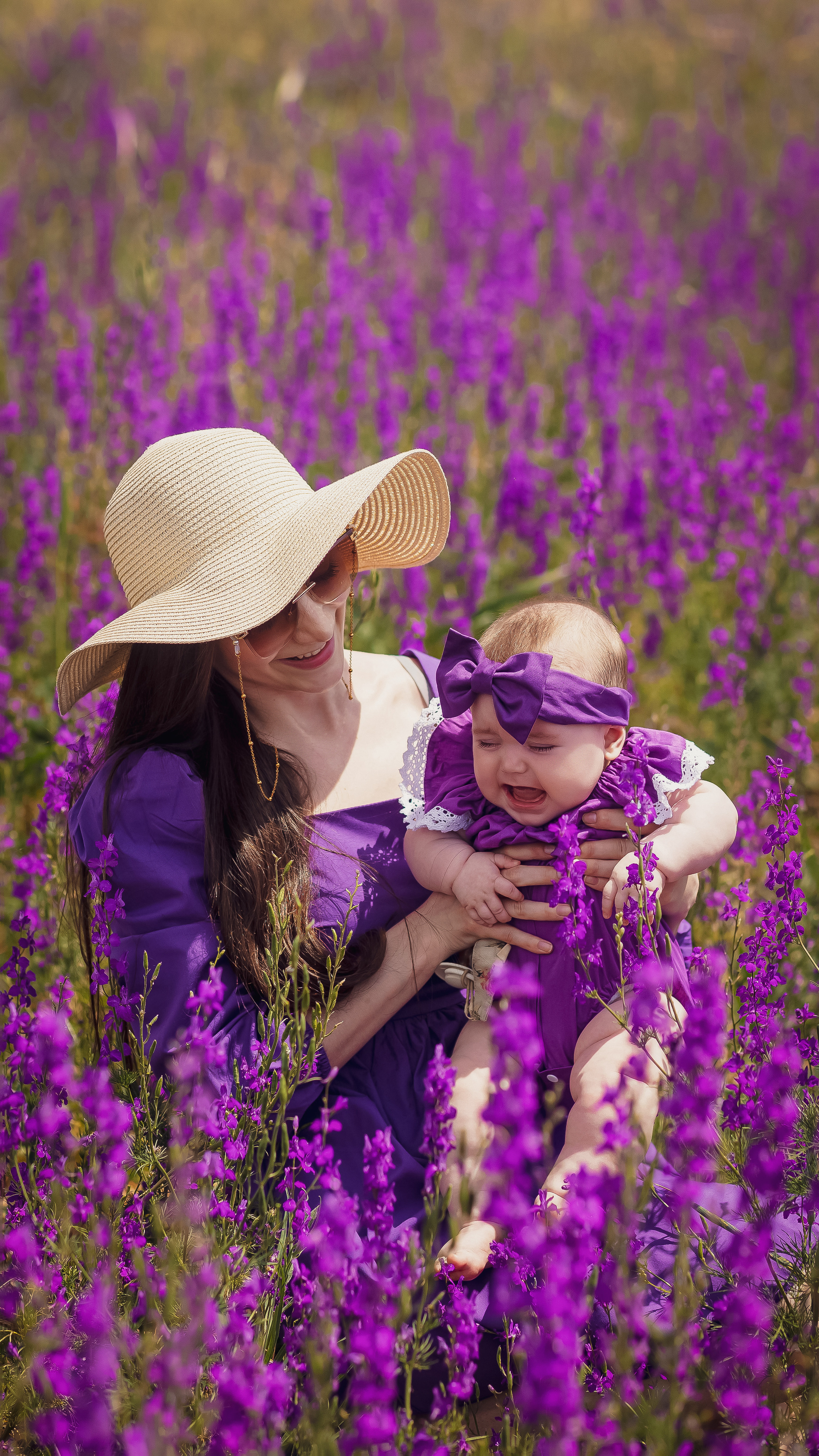 В фиолетовом поле. Свадебный и семейный фотограф в Каспийске Алёна Нурмагомедова