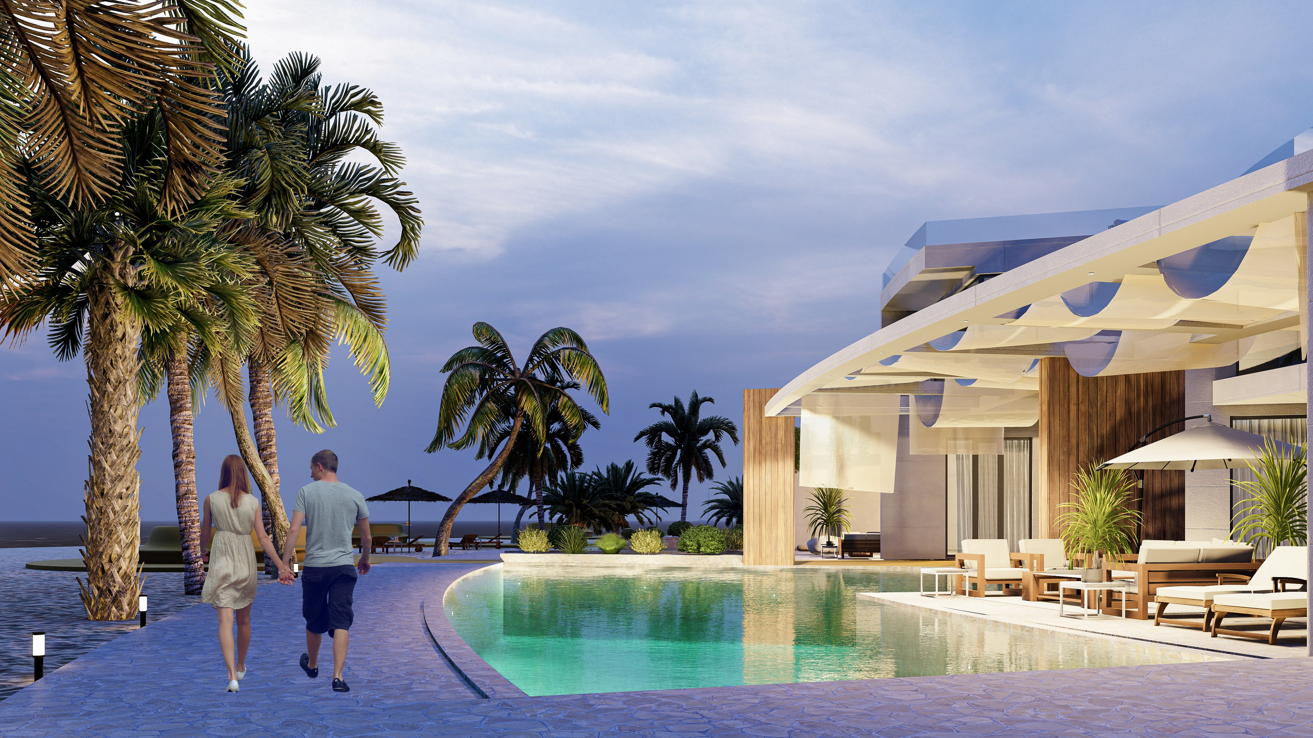 Концепт апарт-отеля в г. Дубай. Архитектурное проектирование