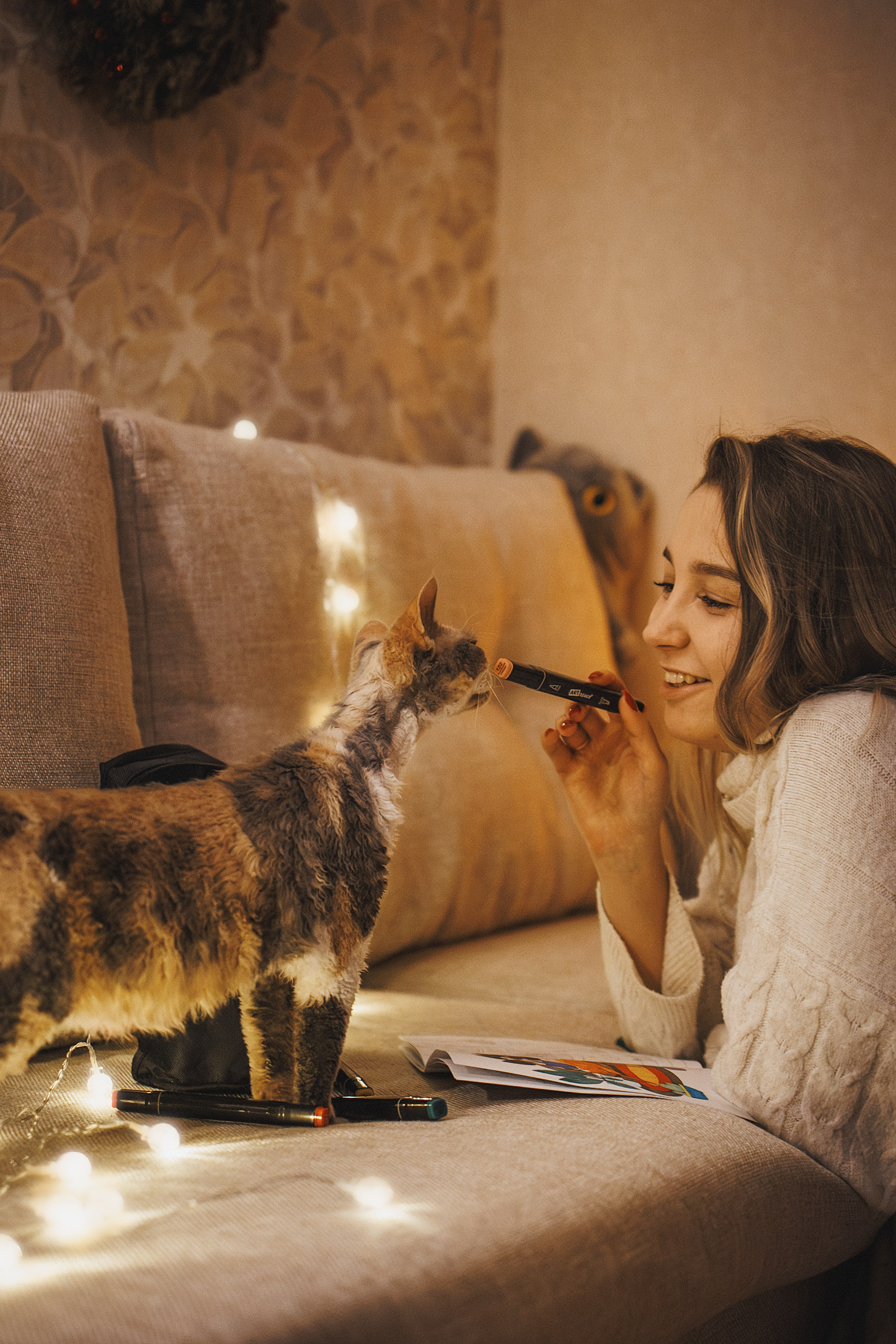 Домашняя новогодняя. Фотограф Анималист в Москве Анастасия Жучкова