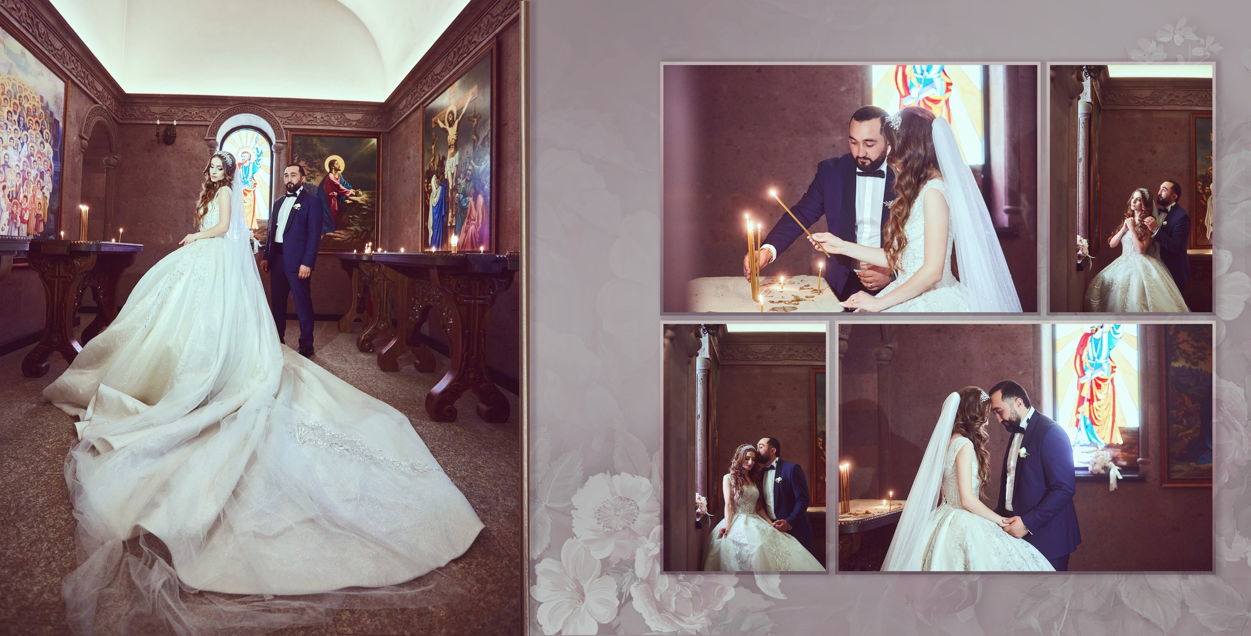 Свадебная фотокнига. Фотограф Кирсанова Наталия. Фотохудожник Наталия Кирсанова