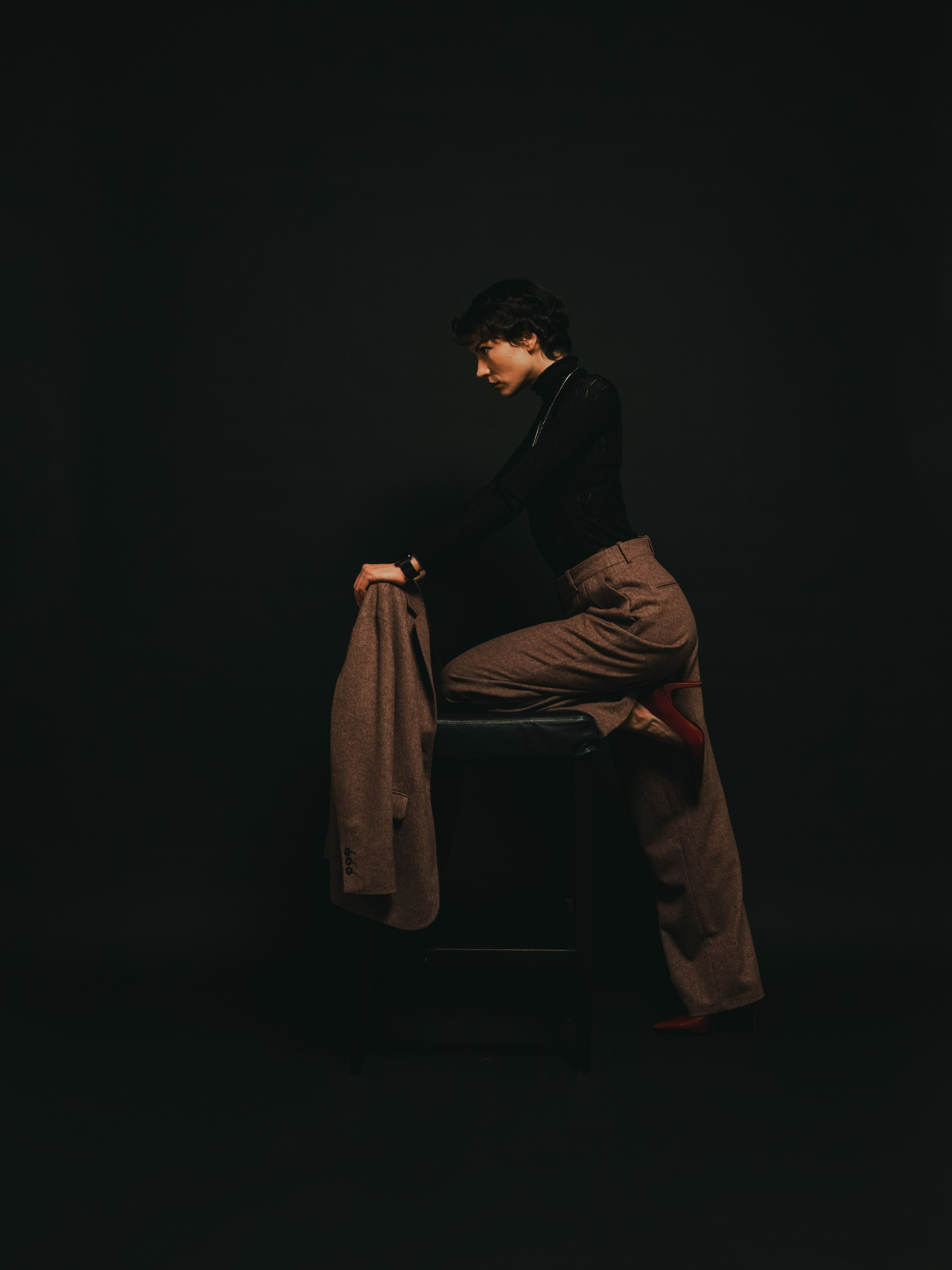 Женская студийная фотосессия