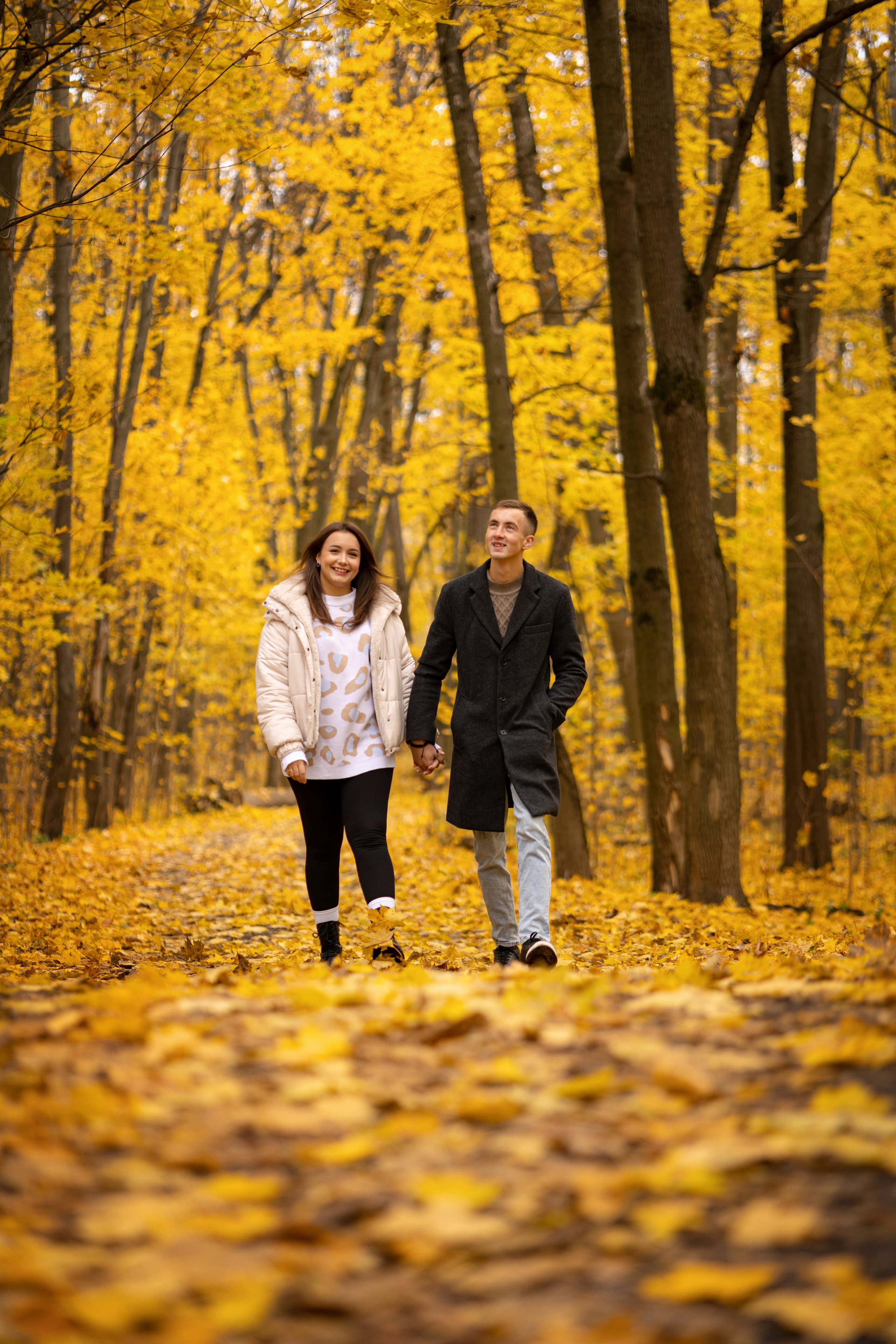 Осенняя фотосессия «История любви» в парке Быково