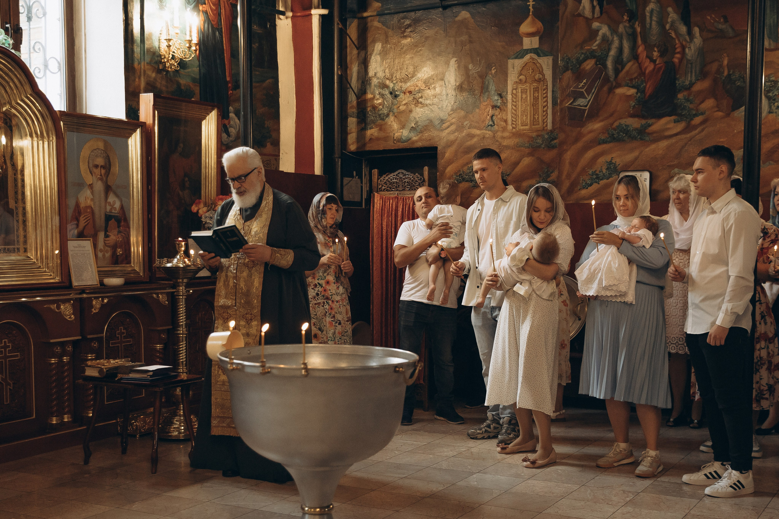 Крещение. Семейный фотограф в Москве и Королеве Евгения Баукова