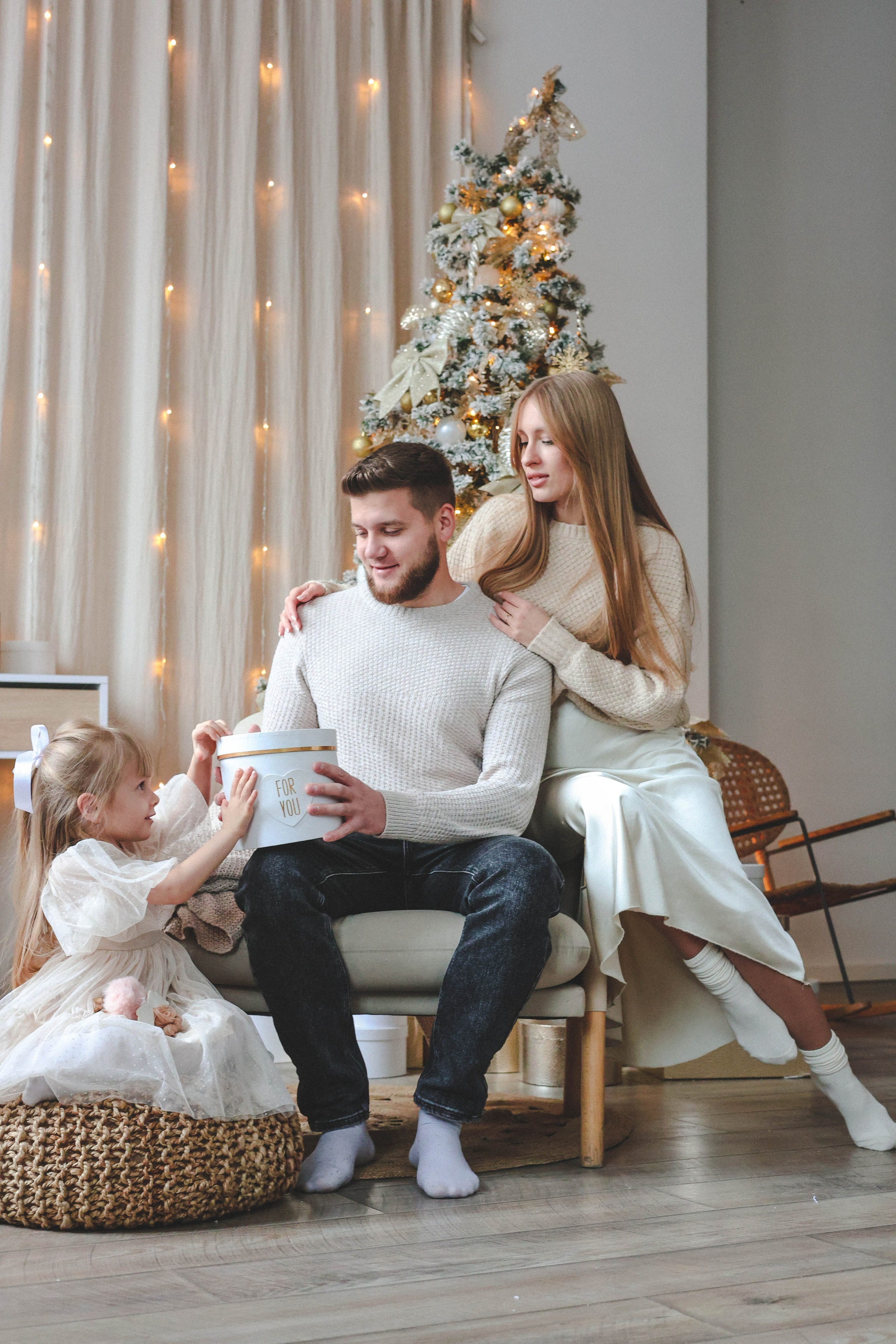 Новогодняя история «Кира и ее семья». Фотограф в Москве Анастасия Калинина