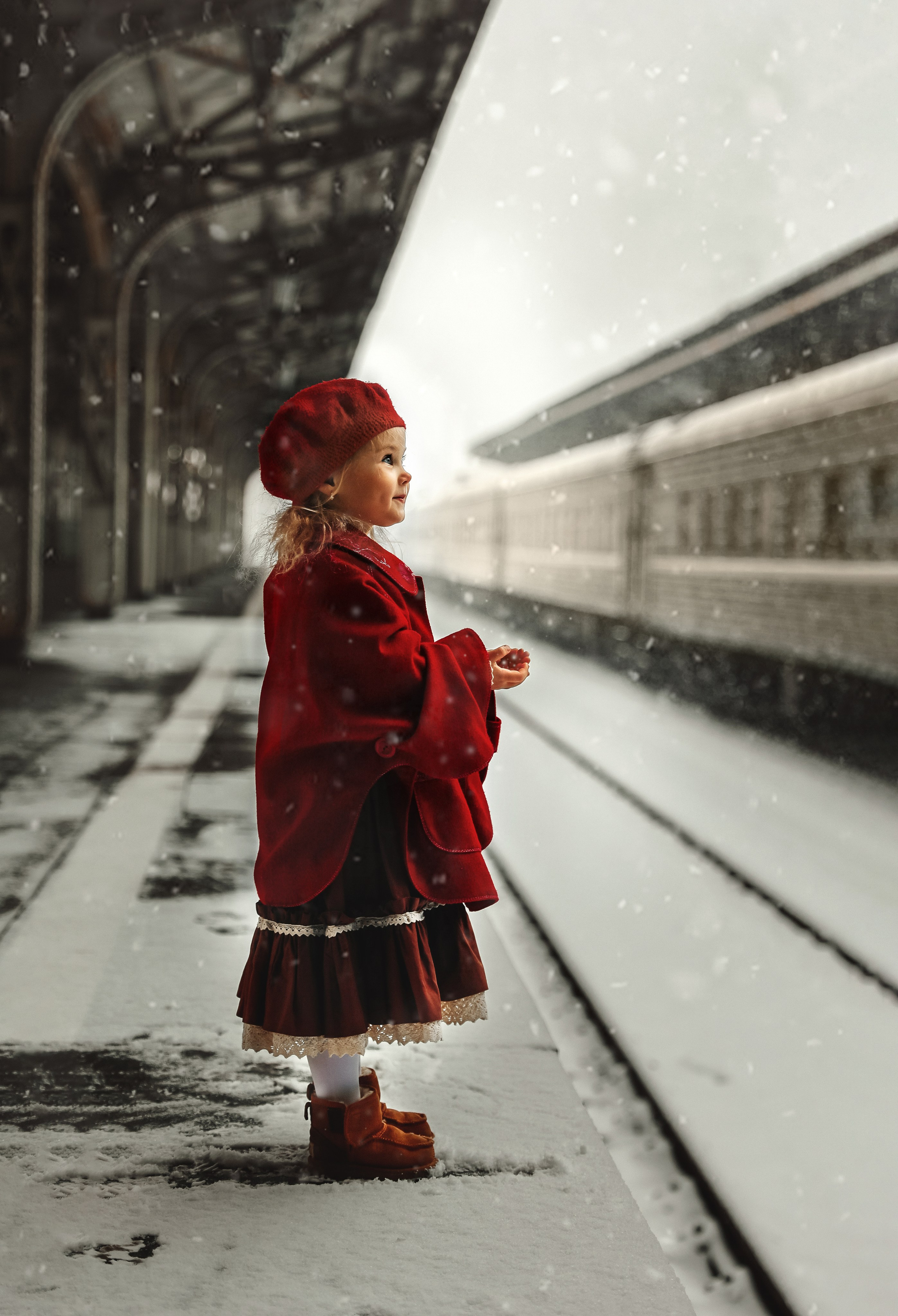 Ретро съемка на Витебском вокзале. Фотограф — Татьяна Кириллова, г. Санкт-Петербург