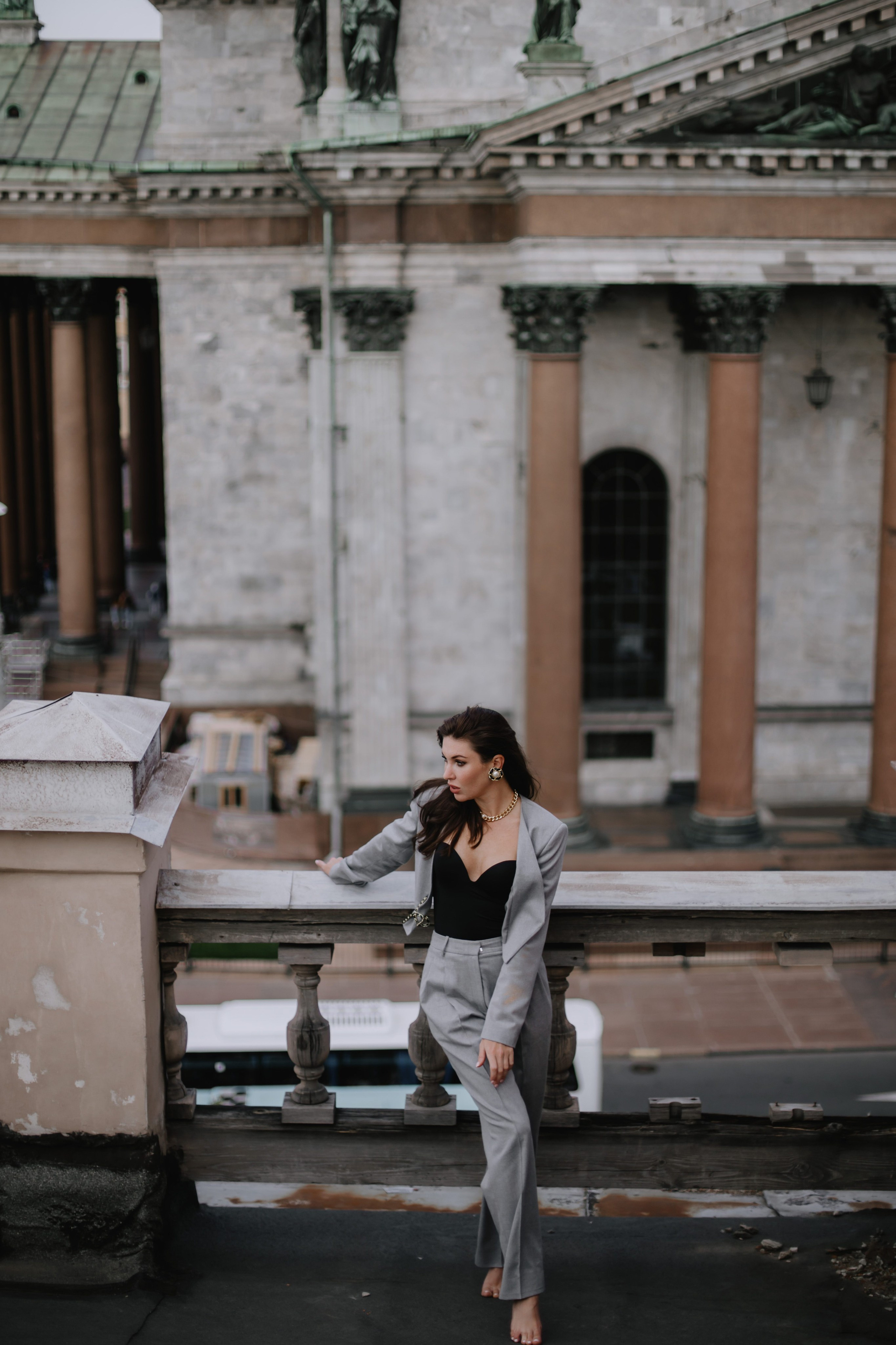 Вероника (съемка на крыше). Фотограф в Москве и Санкт-Петербурге Дарина