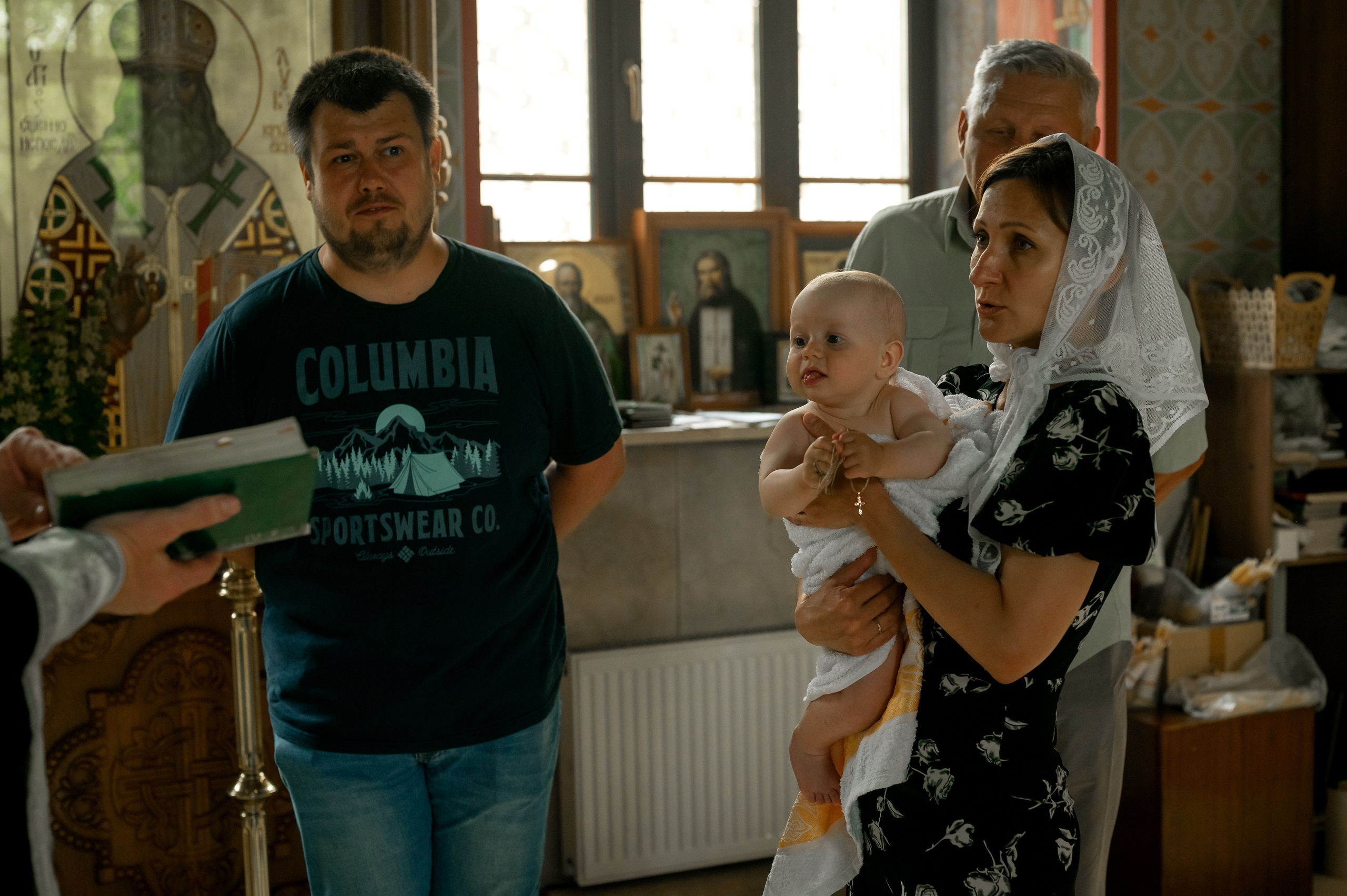 Таинство крещения. Фотограф новорождённых, семейный, школьный в городе Калуге Евгения