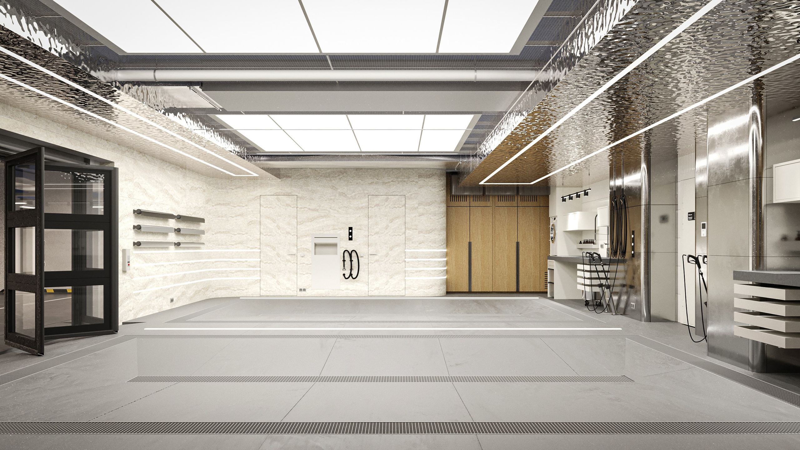 Автомоечно-детейлинговый комплекс в Яхт-клубе, г. Санкт-Петербург. Дизайн интерьера и экстерьера в Санкт-Петербурге Яна Емельянова