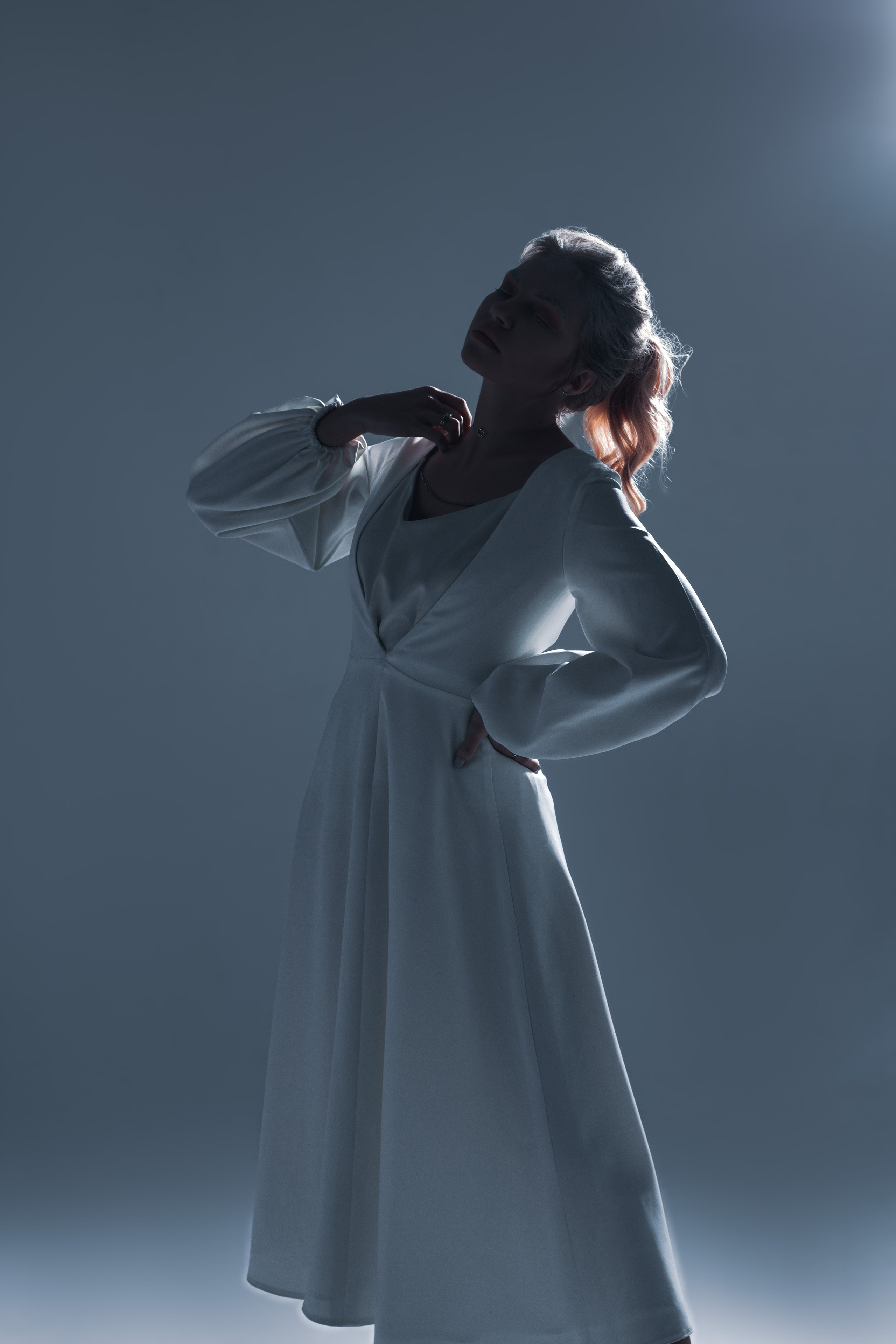 Интересная фотосессия в циклораме, фотостудия беверли хиллз.