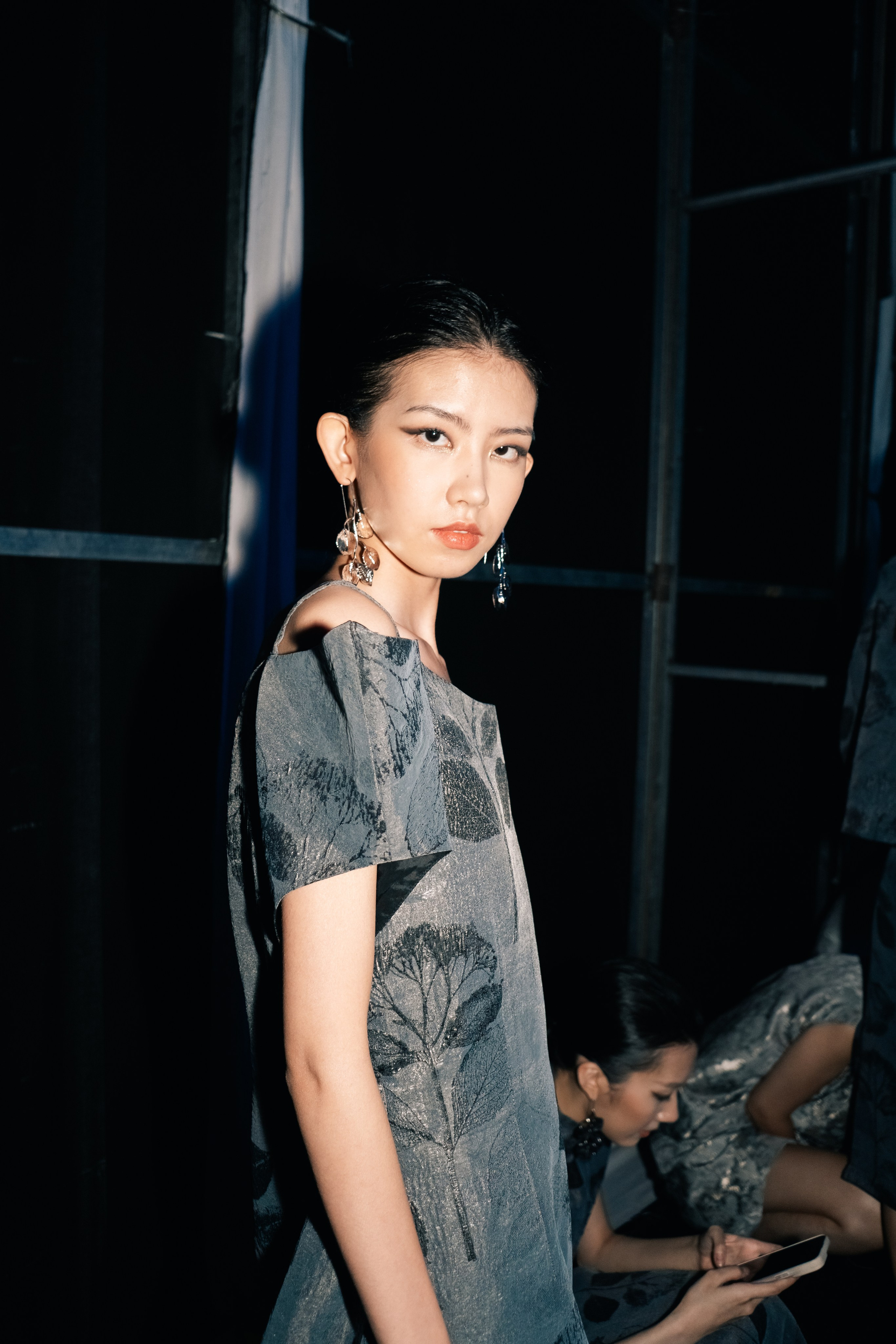 Backstage at Beijing Fashion