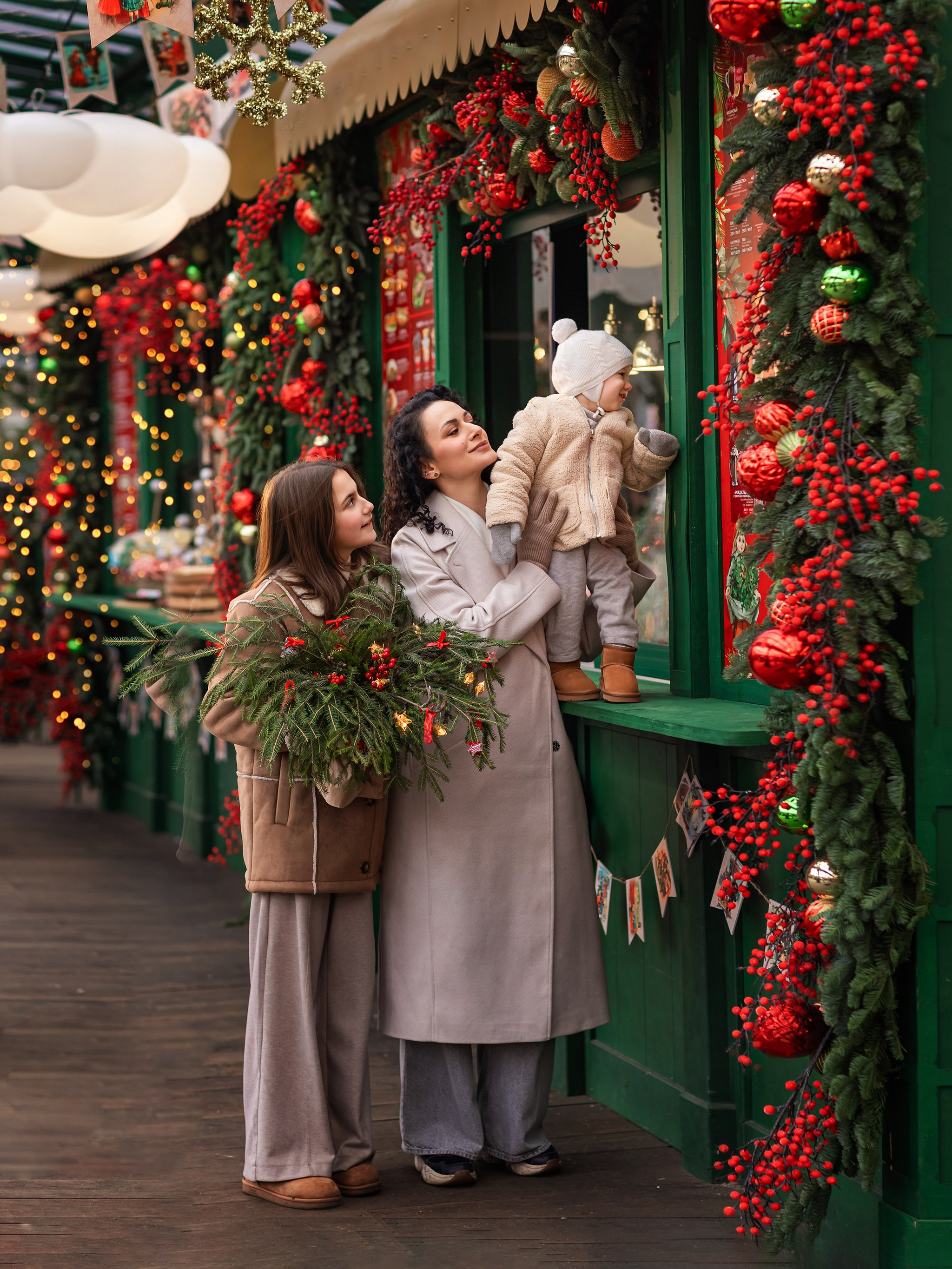 Новогодняя прогулка. Детский и семейный фотограф Елена Михайлова в Москве