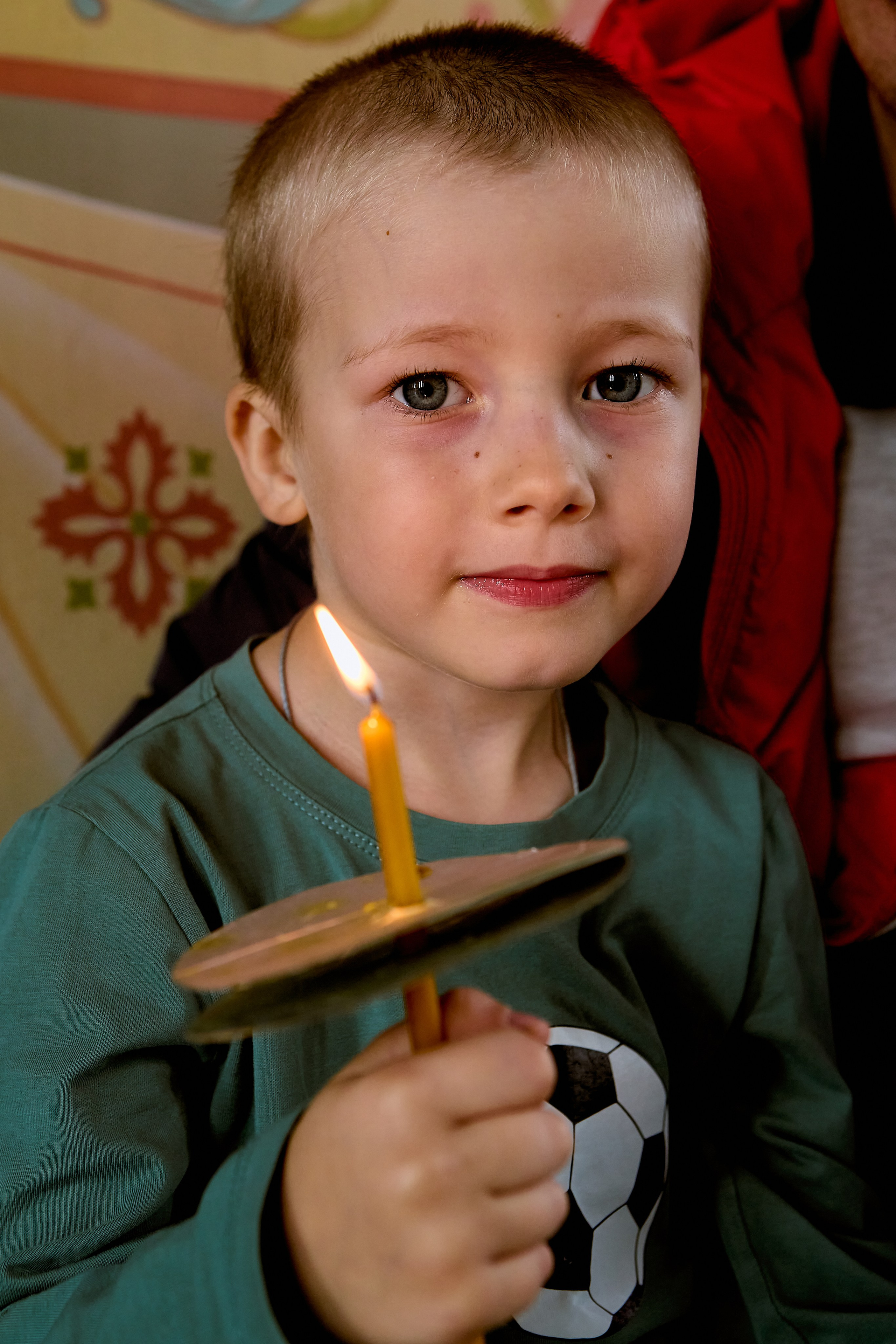 Детский портрет на таинстве Крещения