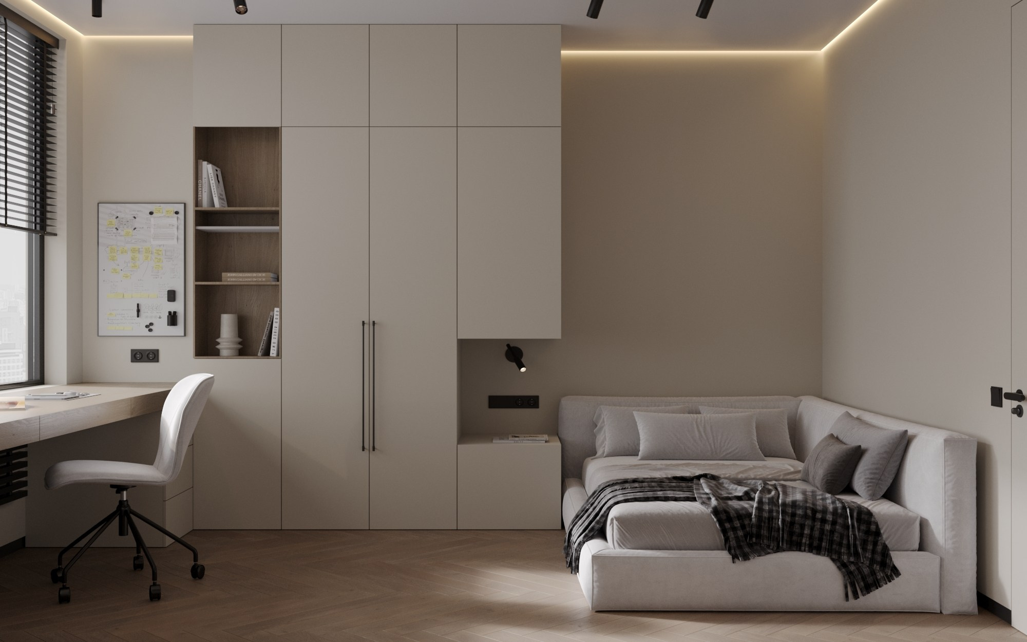 Интерьер квартиры в ЖК Небо. г. Москва. Главная