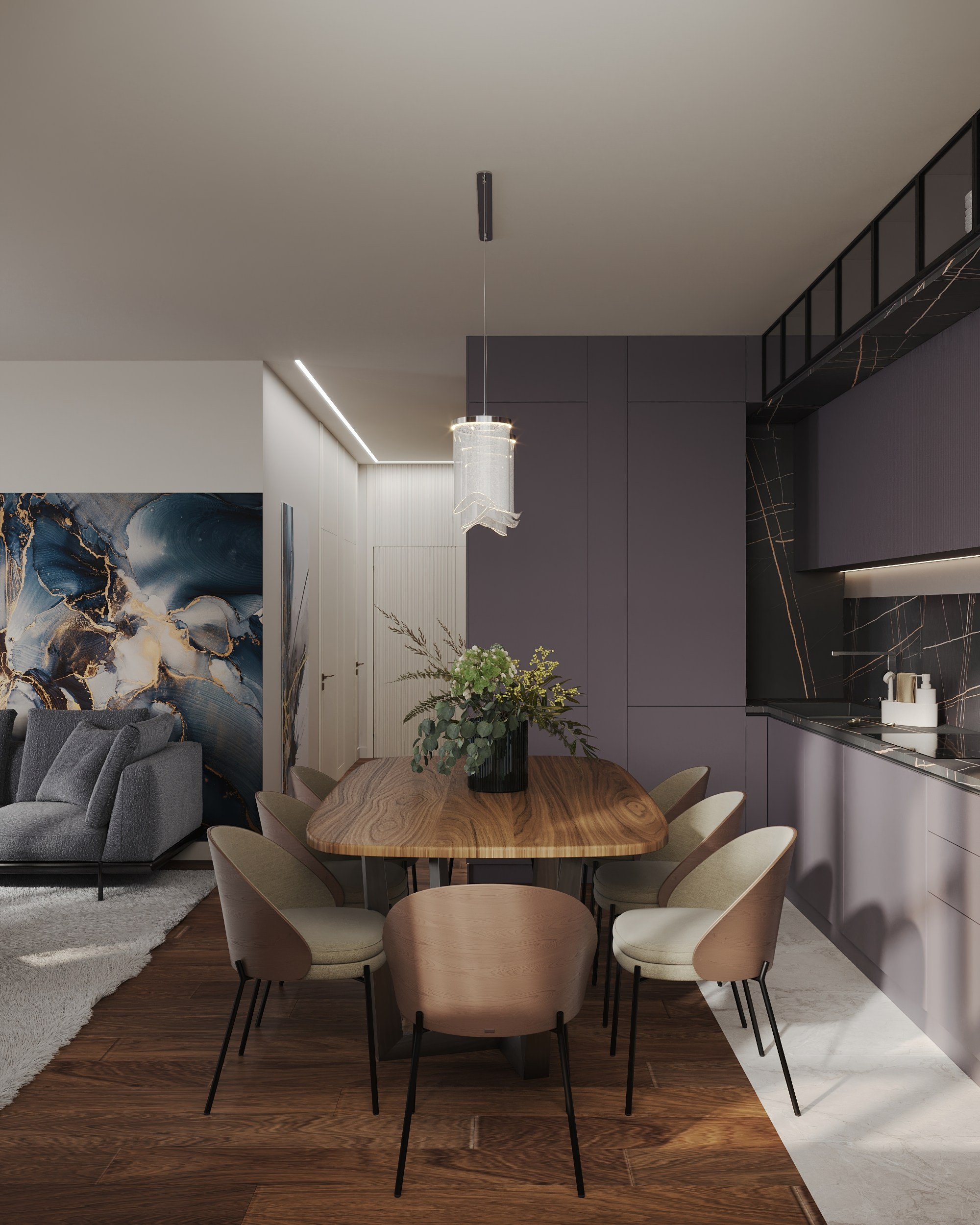 4-х комнатная квартира в Москве. Интерьерный 3Д Визуализатор Маргарита Оберемко