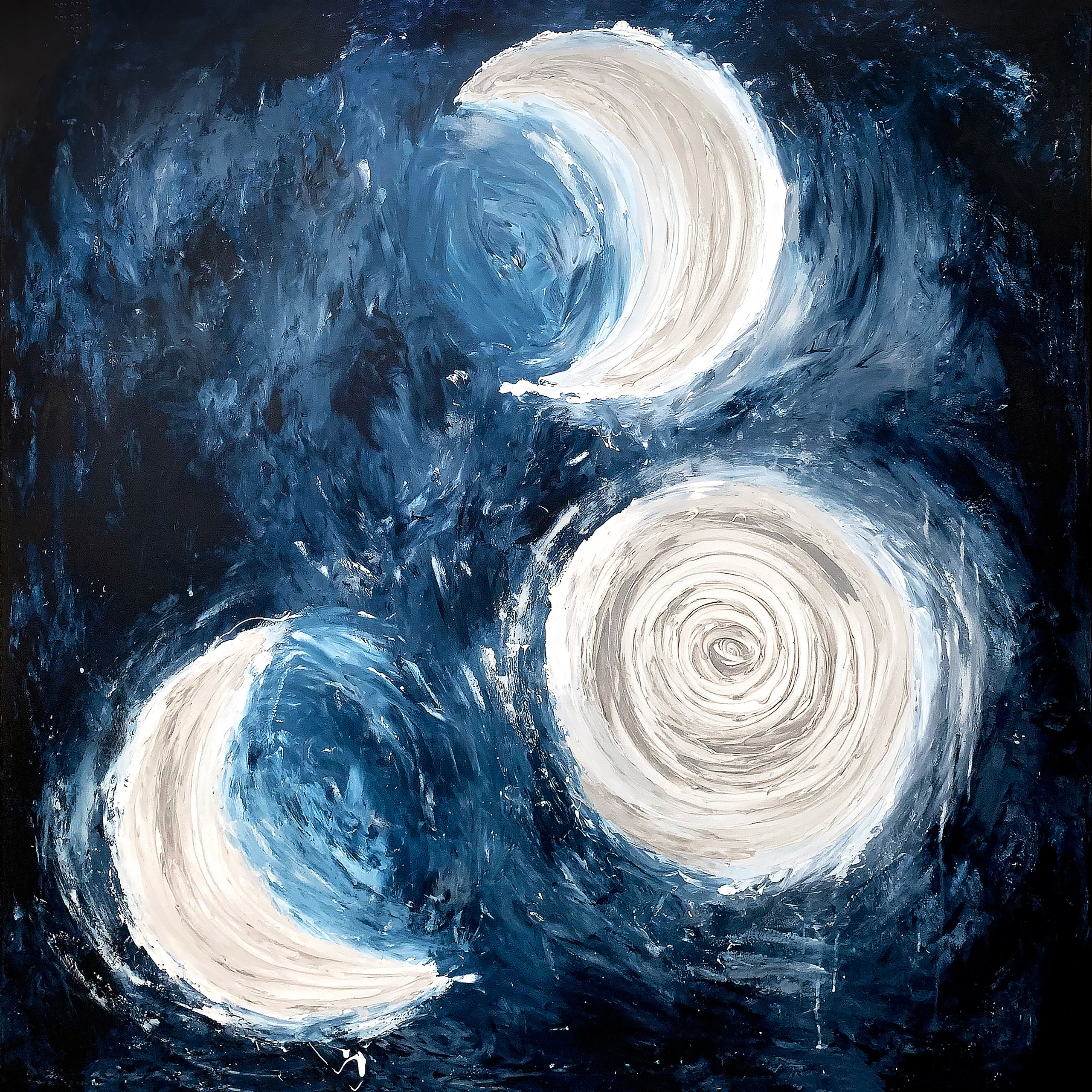 Лунница. Акрил, холст на подрамнике 80х80см. 2020 год. 40 000 руб