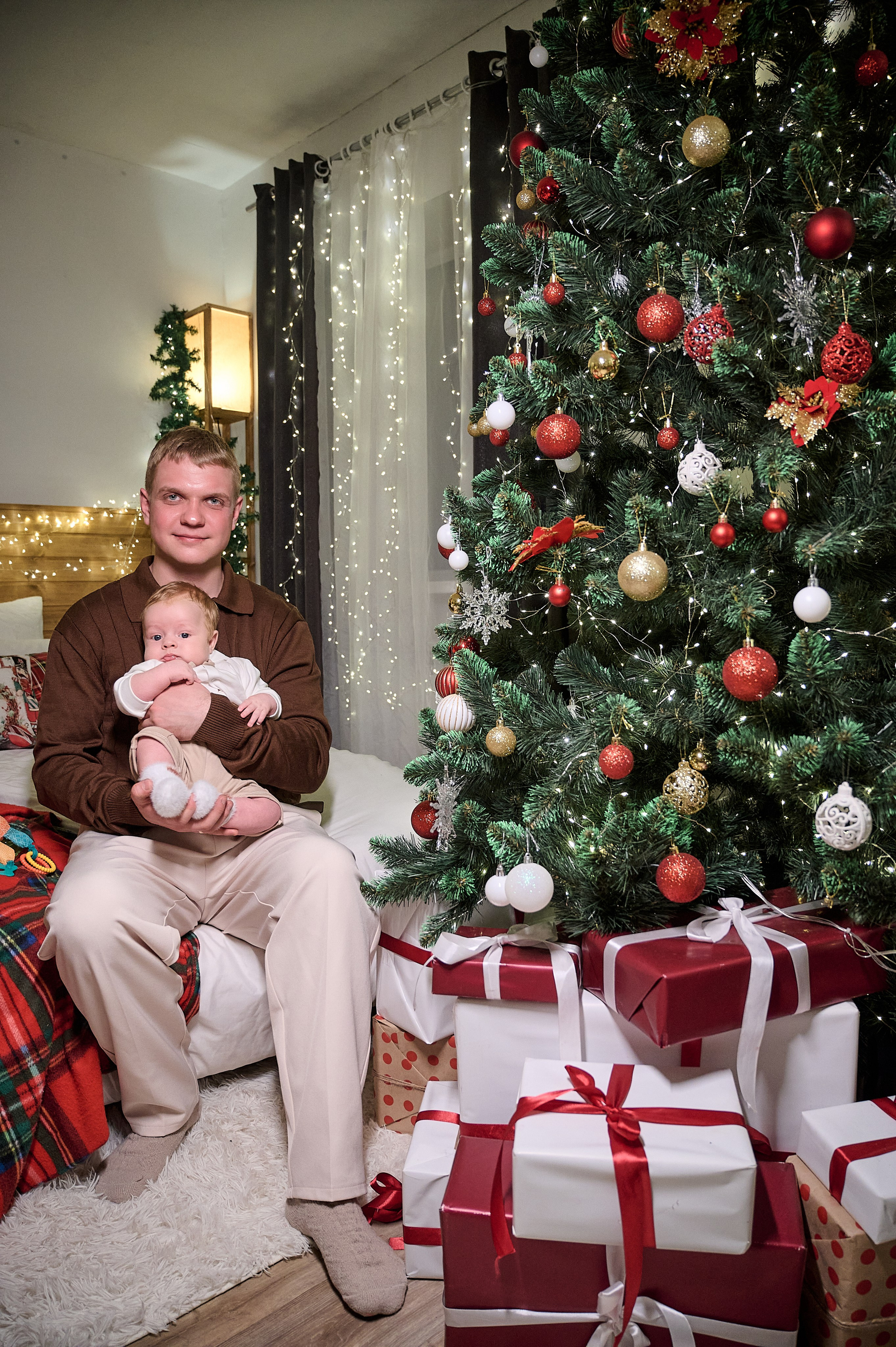 Новогодняя семейная фотосессия в Новокузнецке — семья Фетисовых