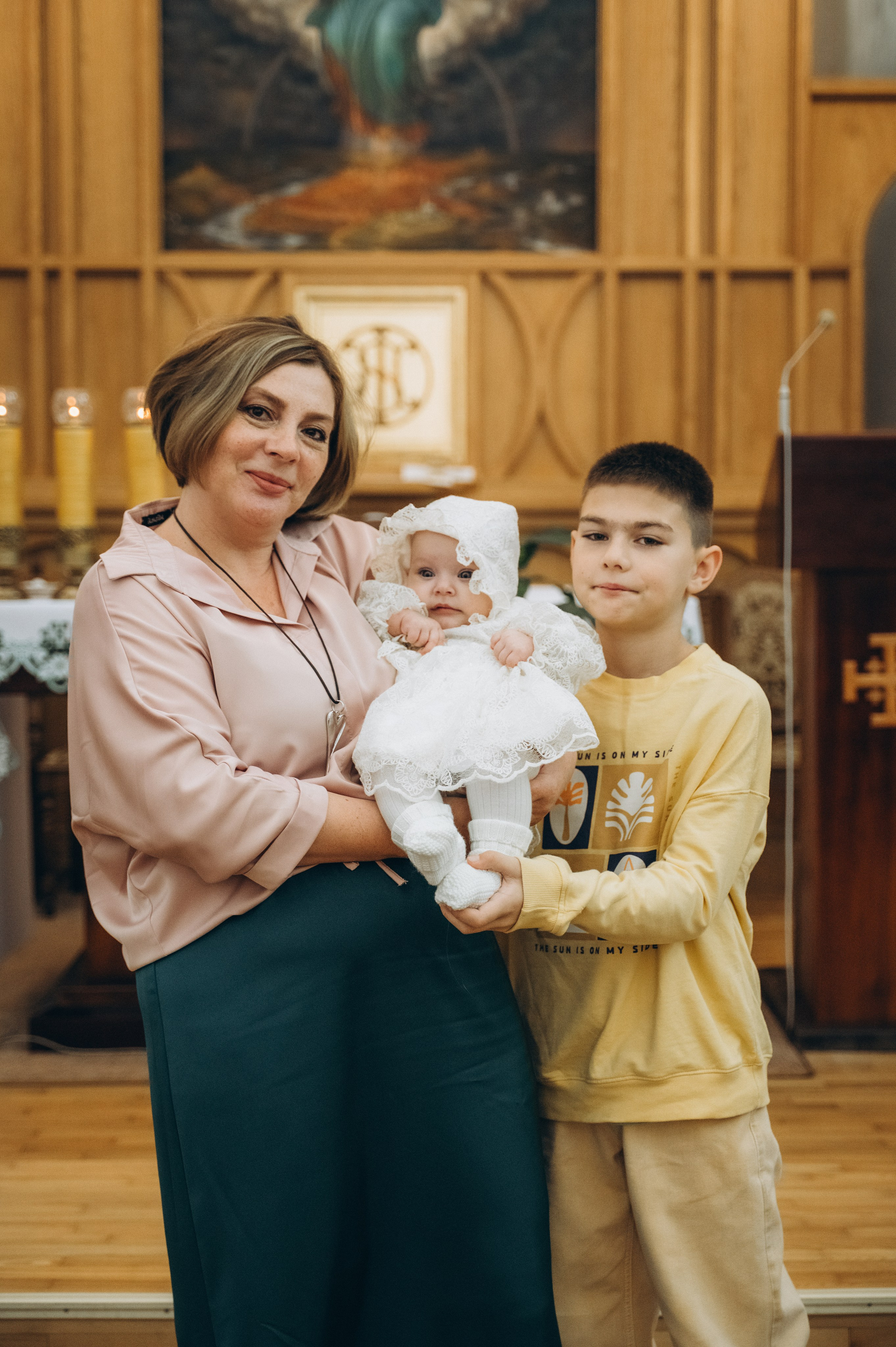 Крещение Эмили (Золотогорский костёл Пресвятой Троицы). Семейный фотограф в Минске Дарья Дреко