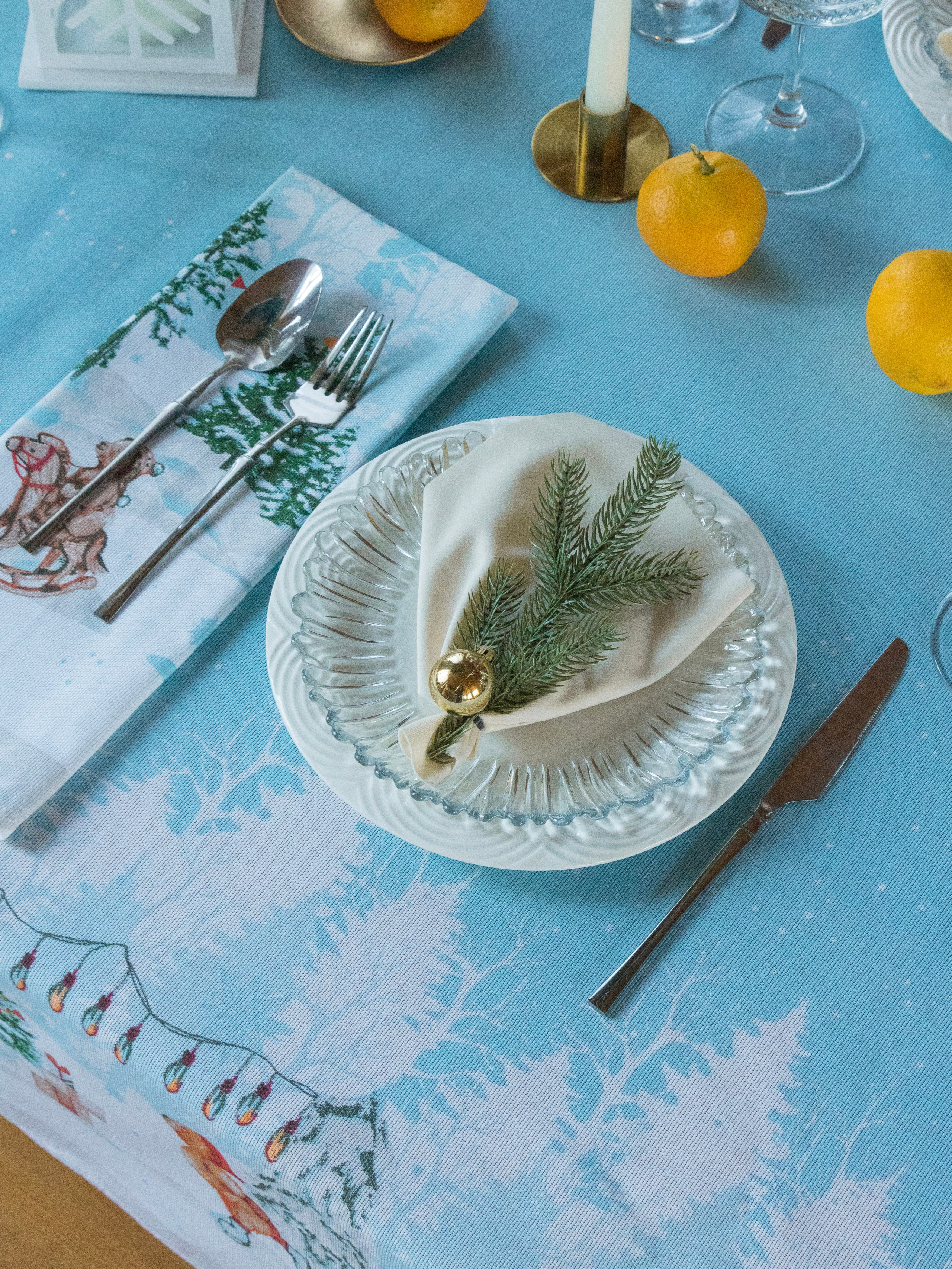 Скатерть новогодняя. Фотостудия для Wildberries Ozon